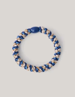 Lurex Haarelastiek Blauw