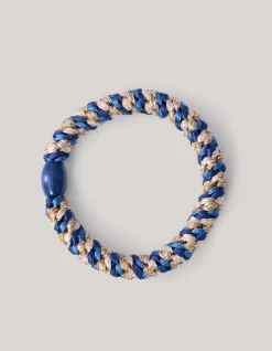 Lurex Haarelastiek Blauw