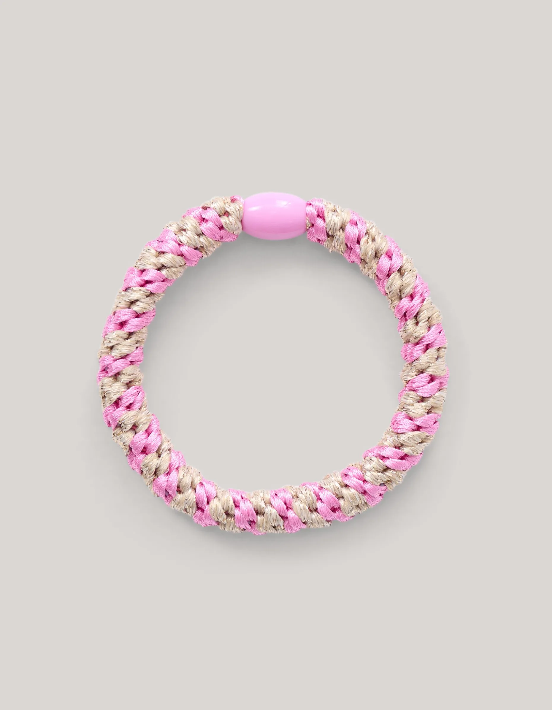 Lurex Haarelastiek Roze