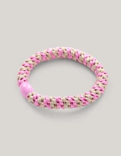 Lurex Haarelastiek Roze