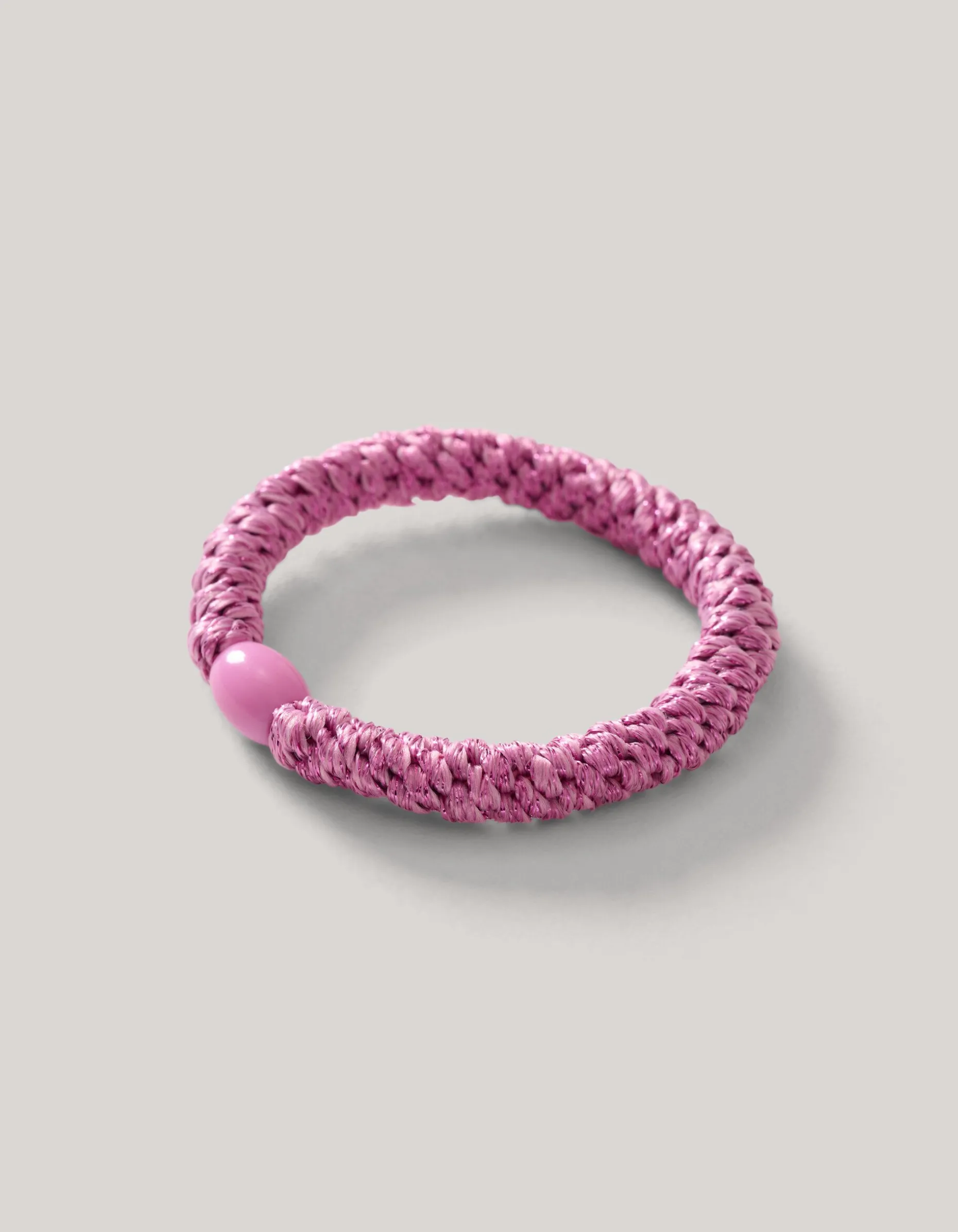 Lurex Haarelastiek Roze