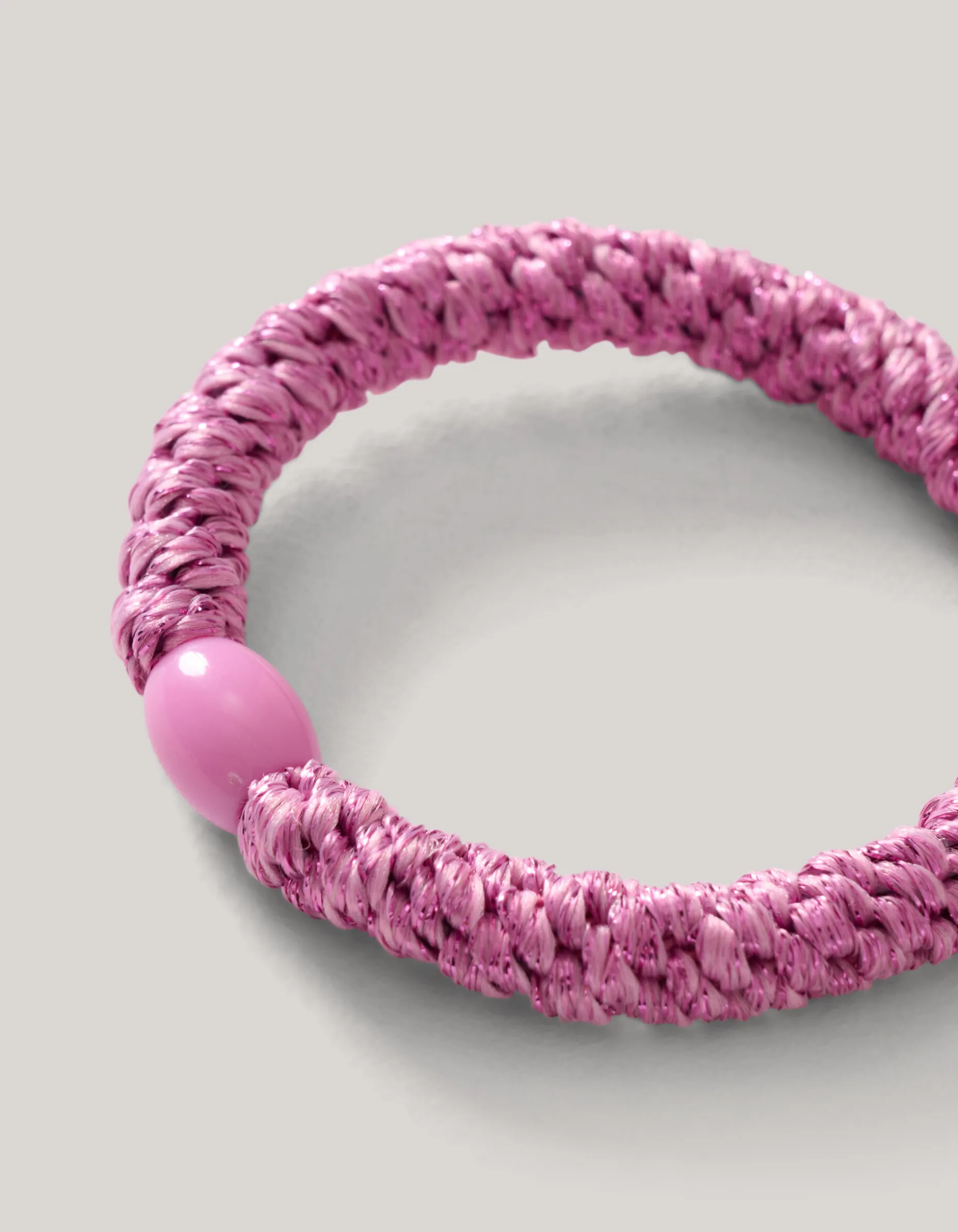 Lurex Haarelastiek Roze