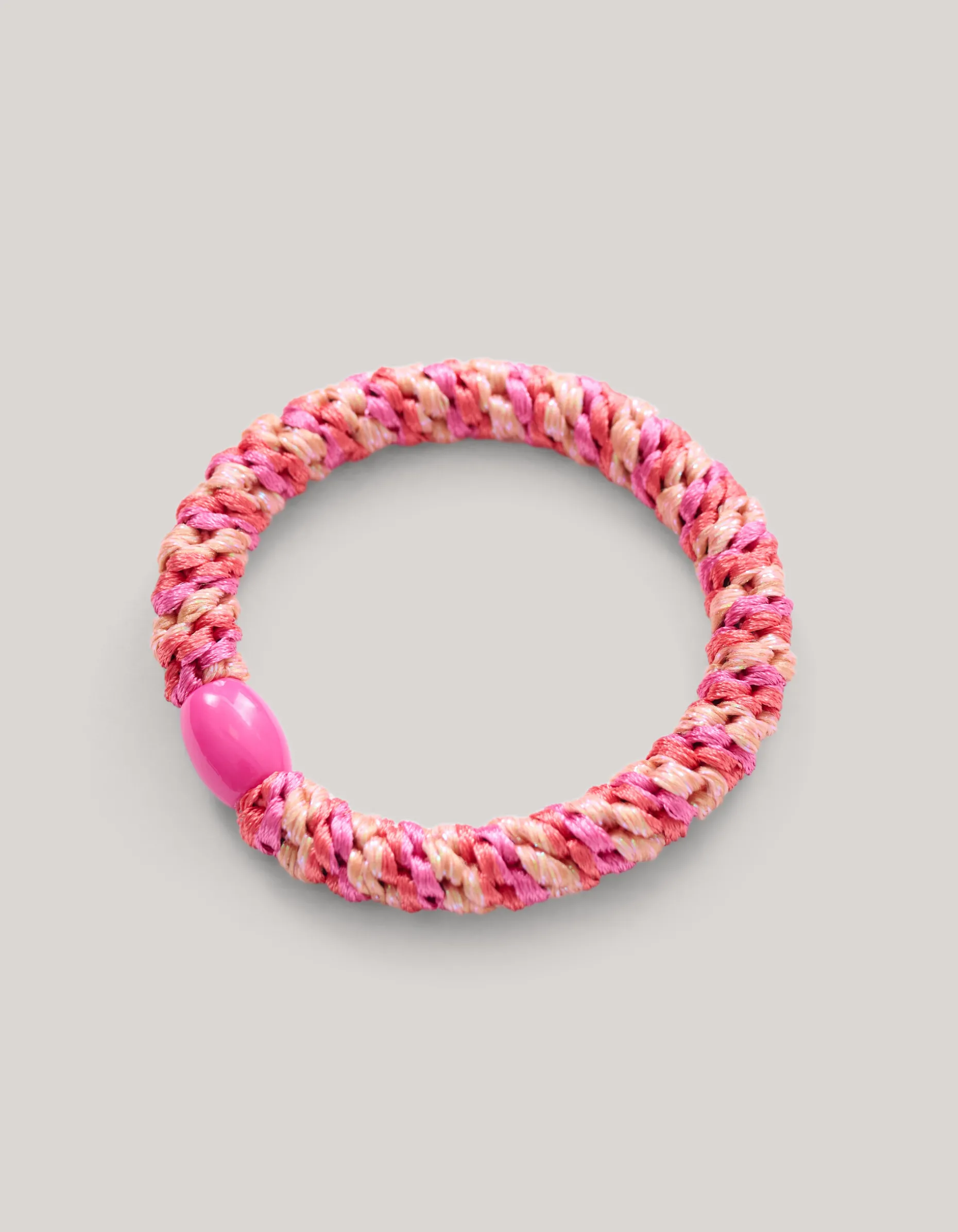 Lurex Haarelastiek Roze