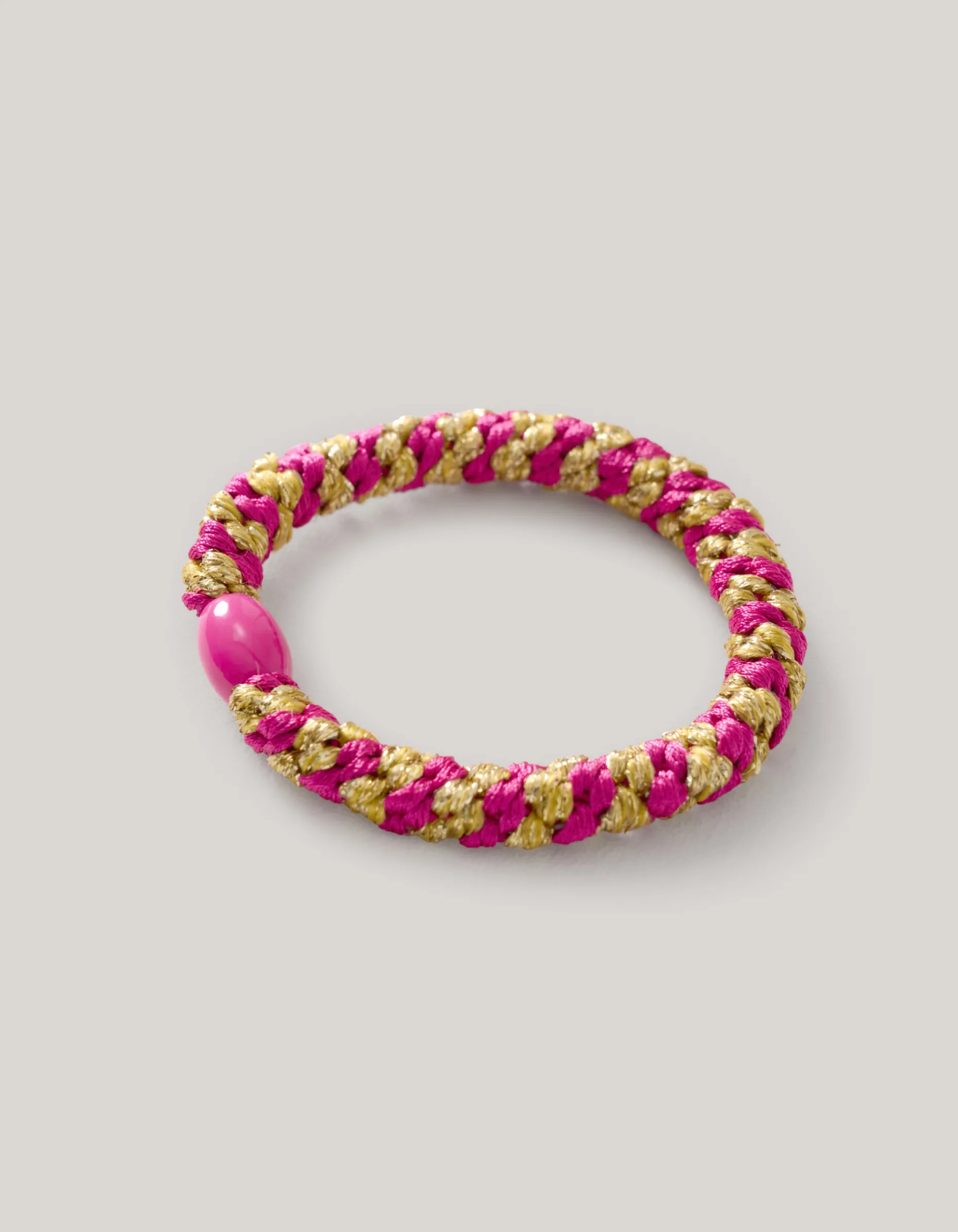 Lurex Haarelastiek Roze