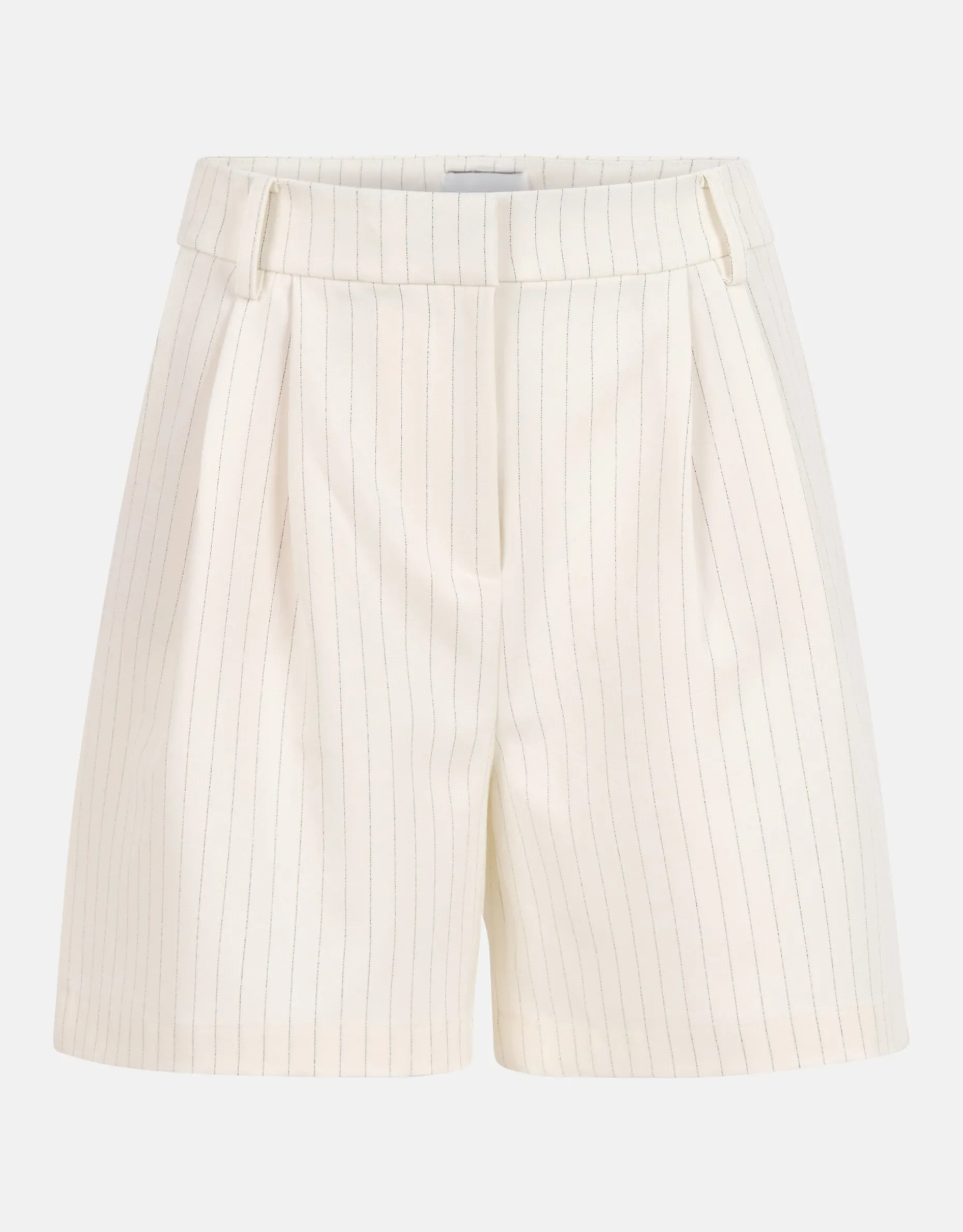 Lurex Pinstripe Short Gebroken Wit