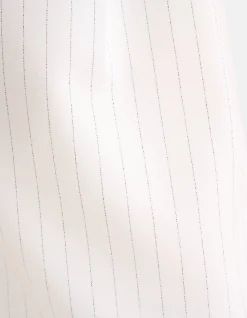 Lurex Pinstripe Short Gebroken Wit