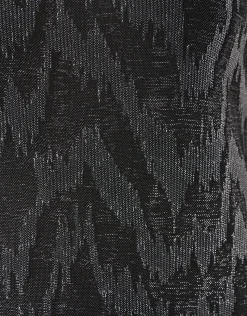 Lurex V-hals Top Zwart