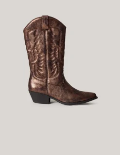 Metallic Cowboylaarzen Bruin