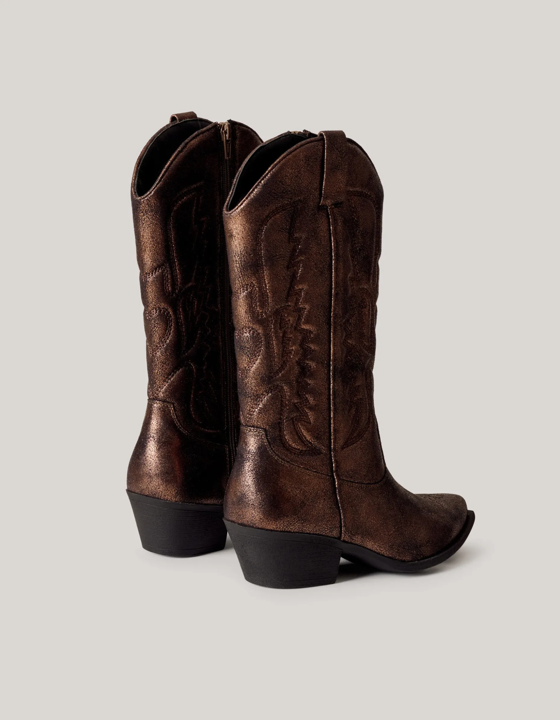 Metallic Cowboylaarzen Bruin