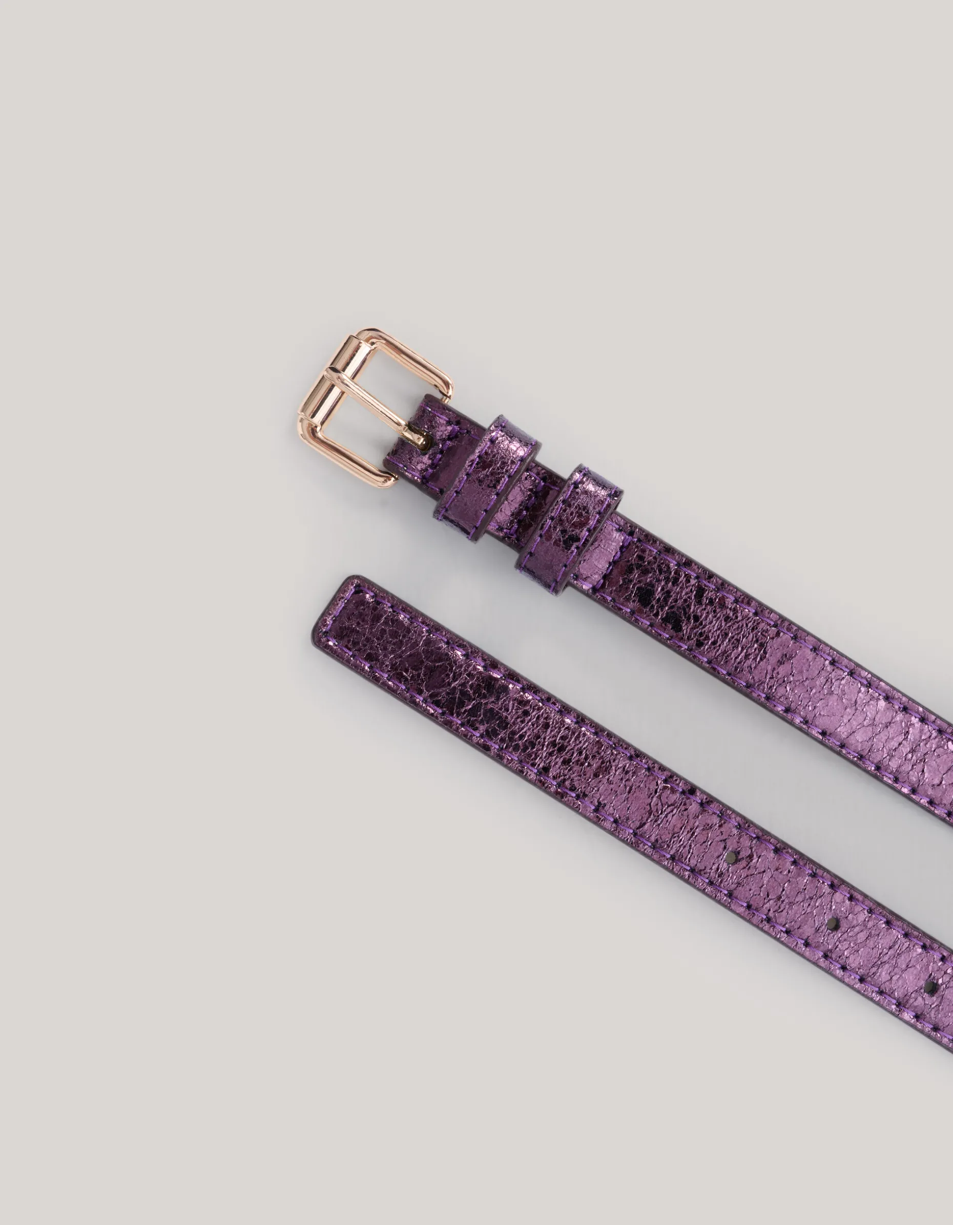 Metallic Riem Paars