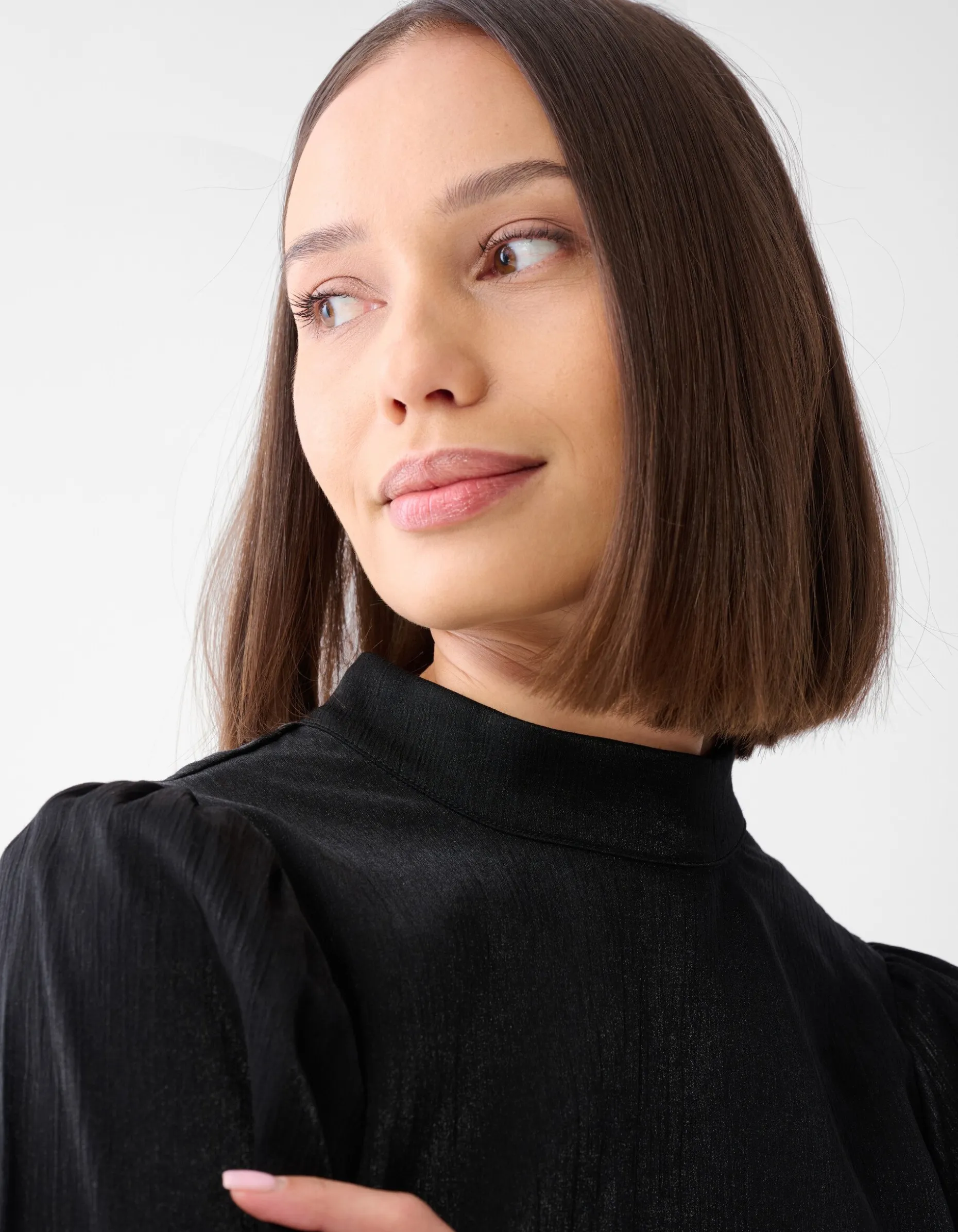 Metallic Top Zwart