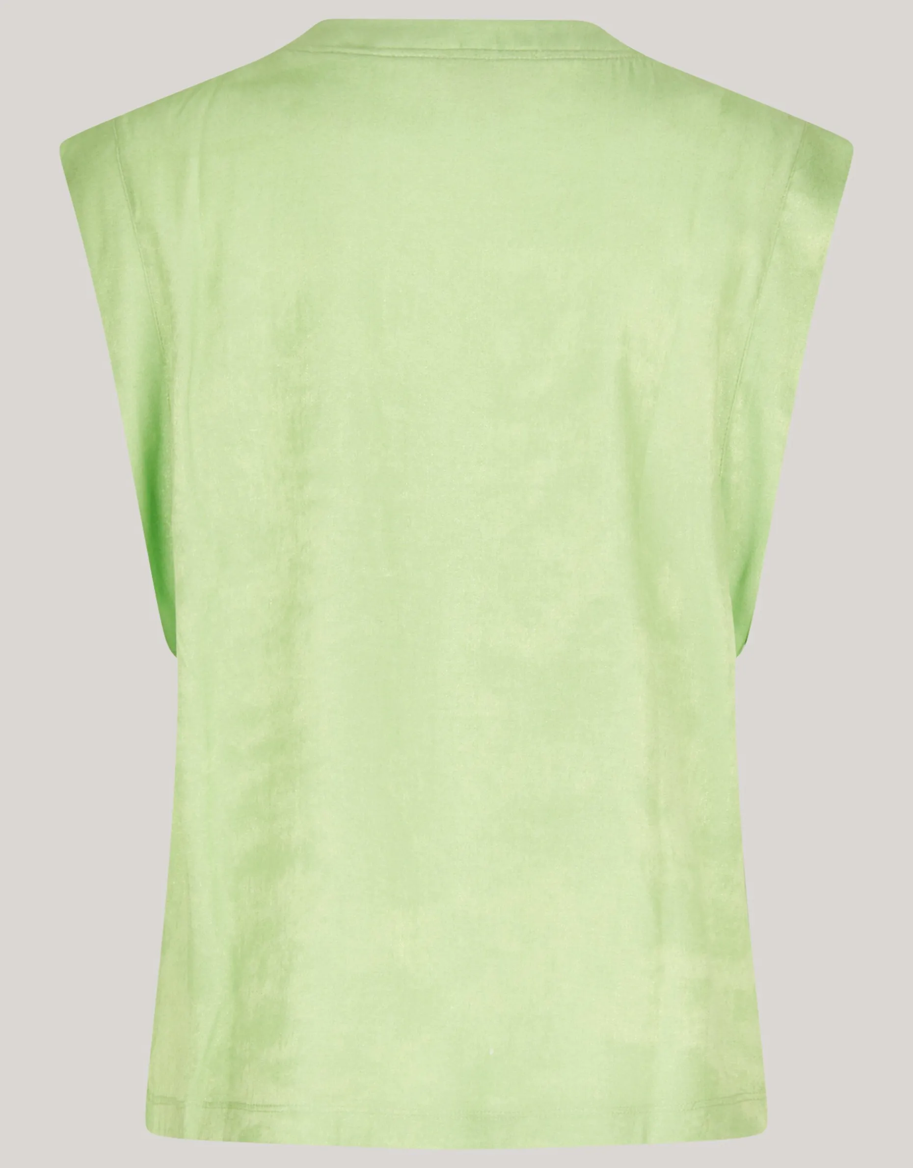 Metallic V-hals Top Groen