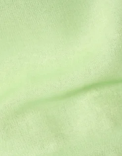 Metallic V-hals Top Groen