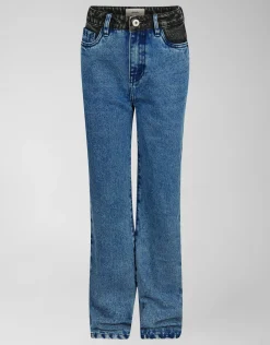 Mixed Straight Fit Jeans Mediumstone