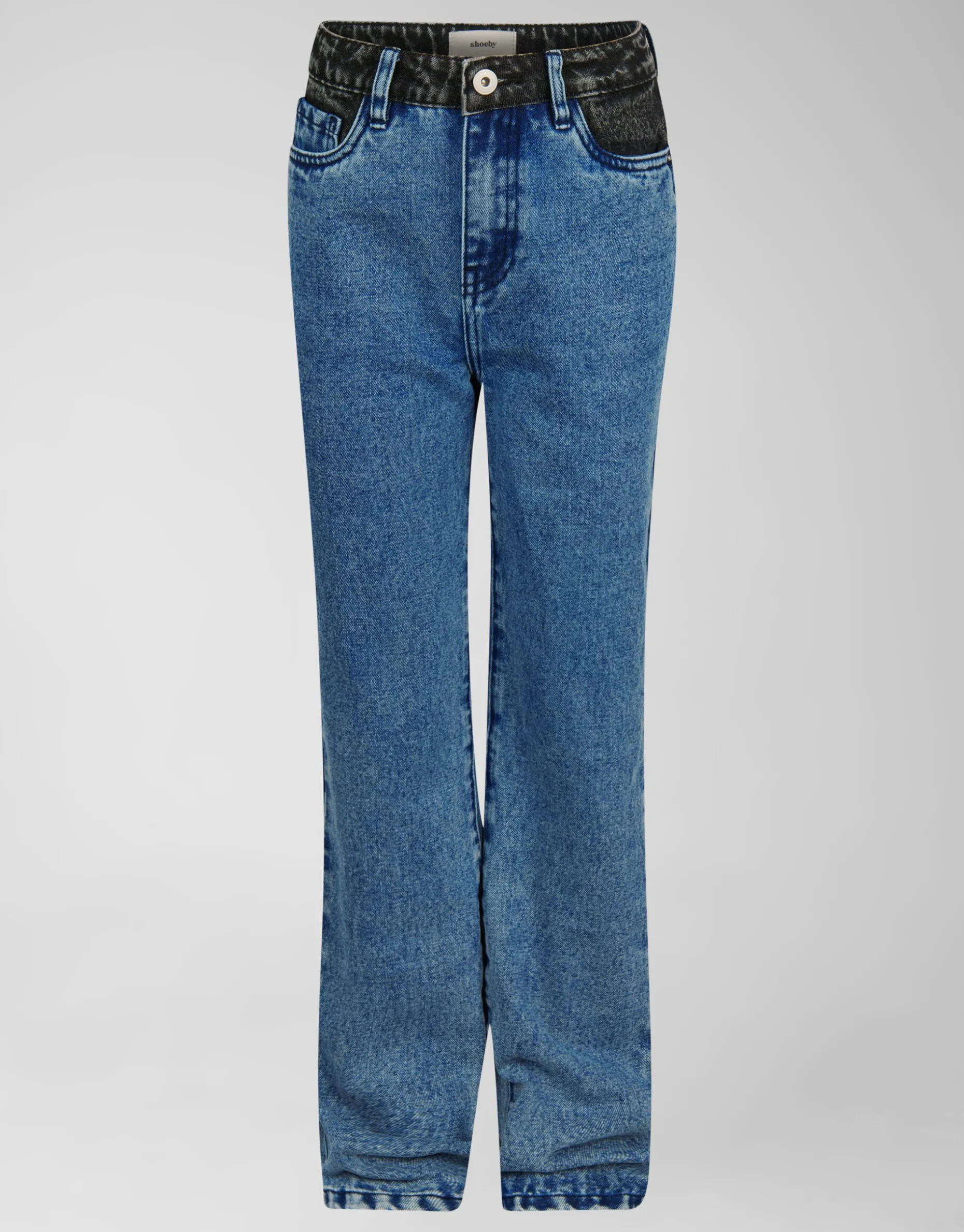 Mixed Straight Fit Jeans Mediumstone