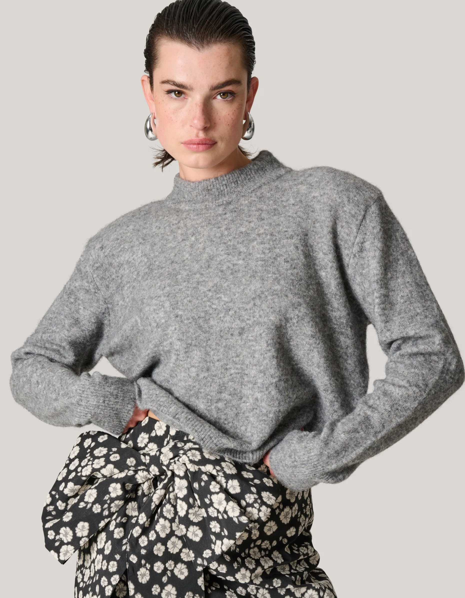 Mohair Trui Grijs