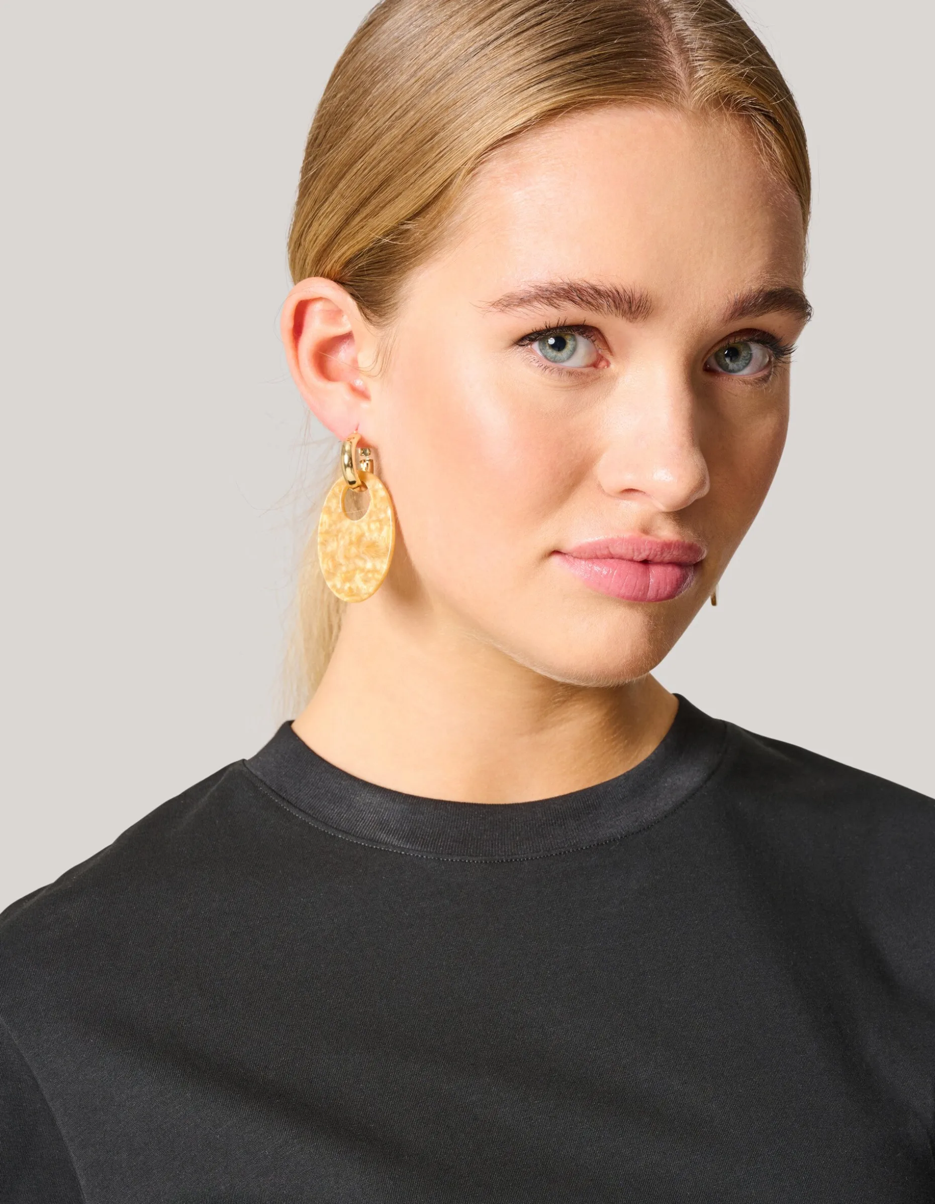 Oval Oorbellen Goud