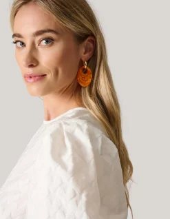 Ovale Oorbellen Oranje