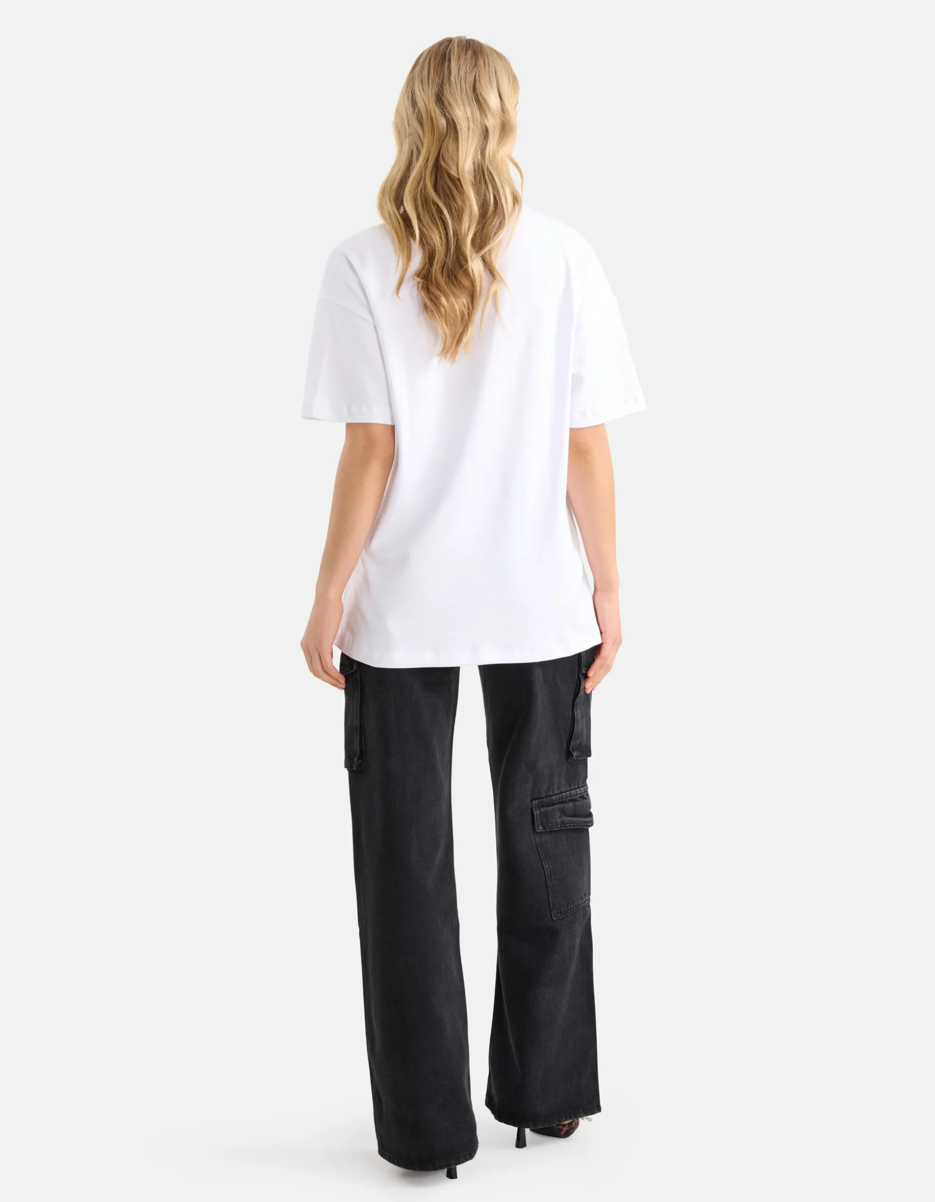 Oversized Basic T-shirt Wit