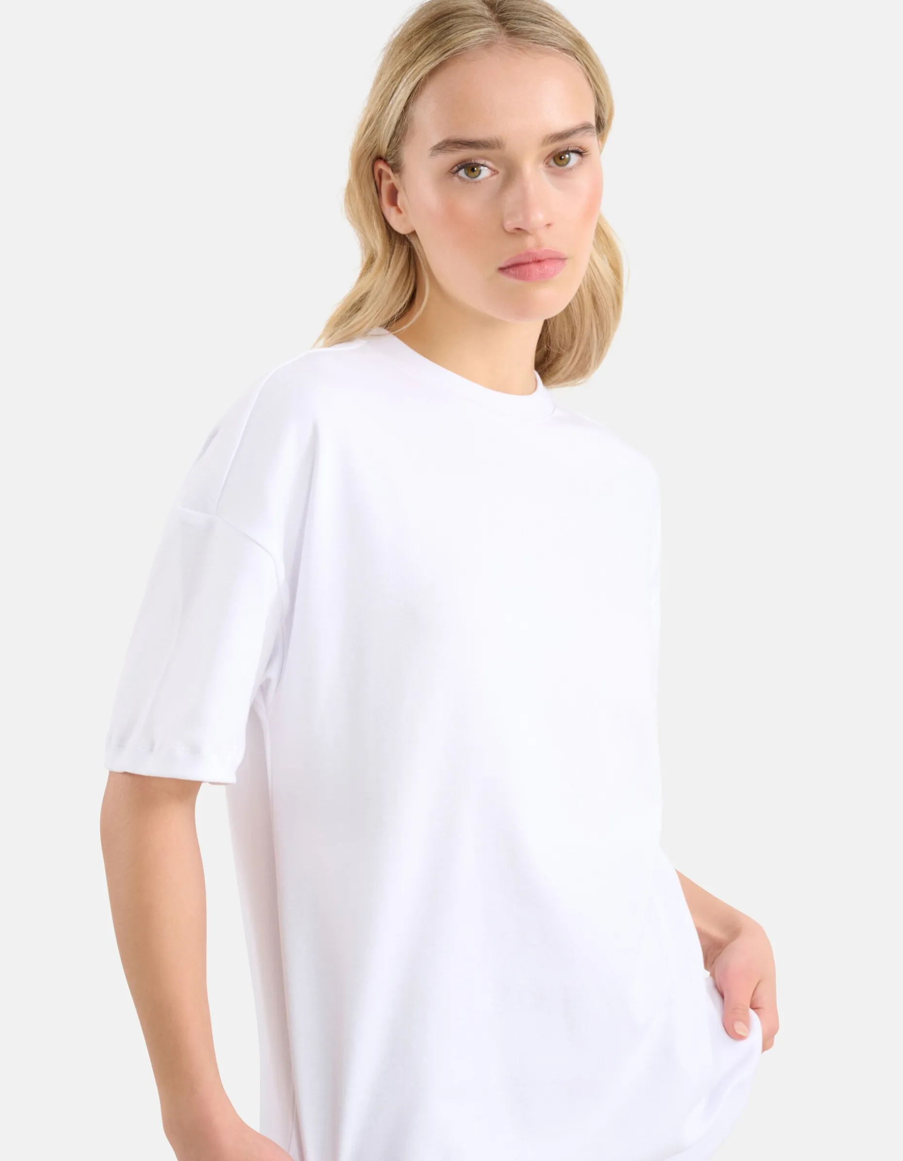 Oversized Basic T-shirt Wit