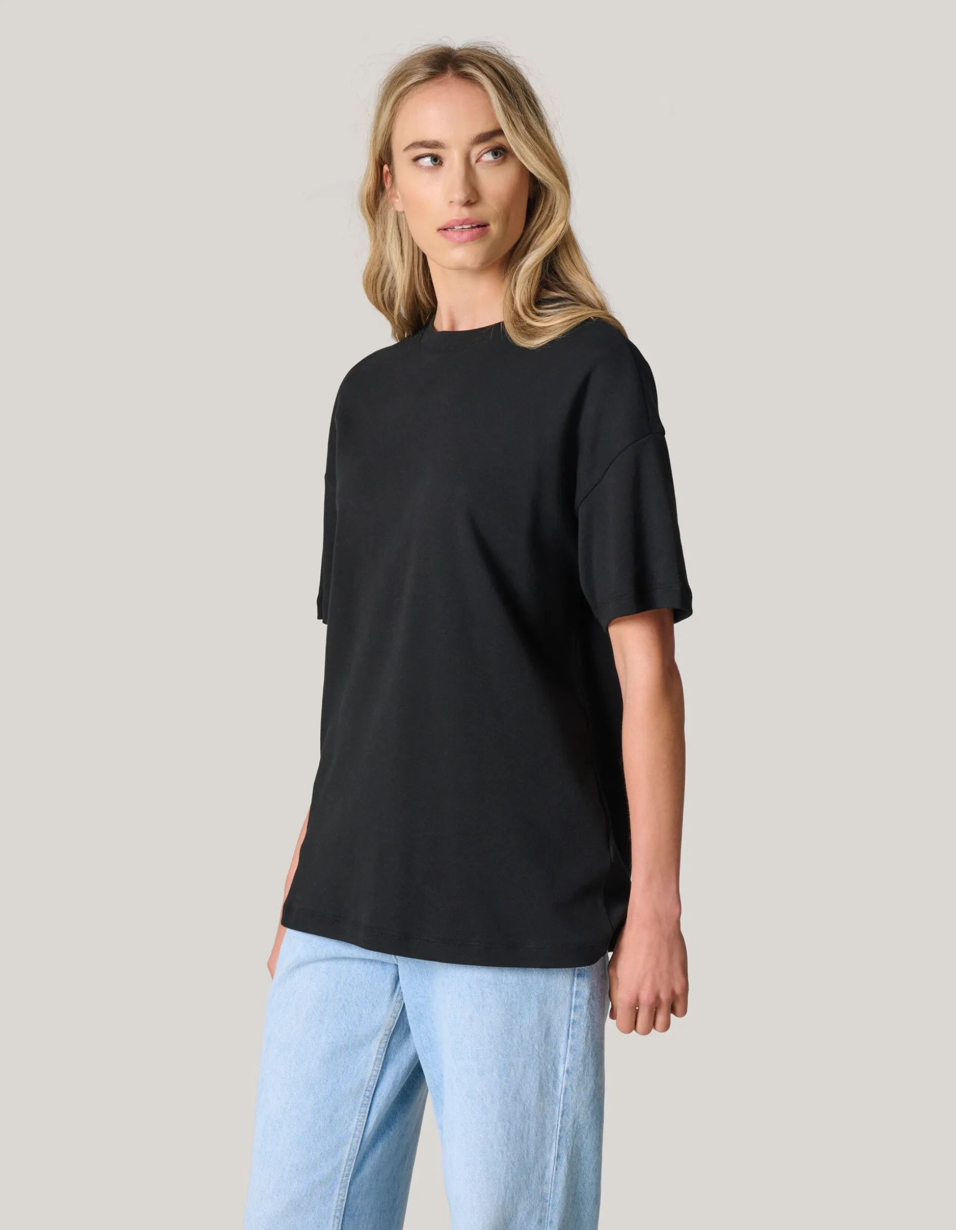 Oversized Basic T-shirt Zwart
