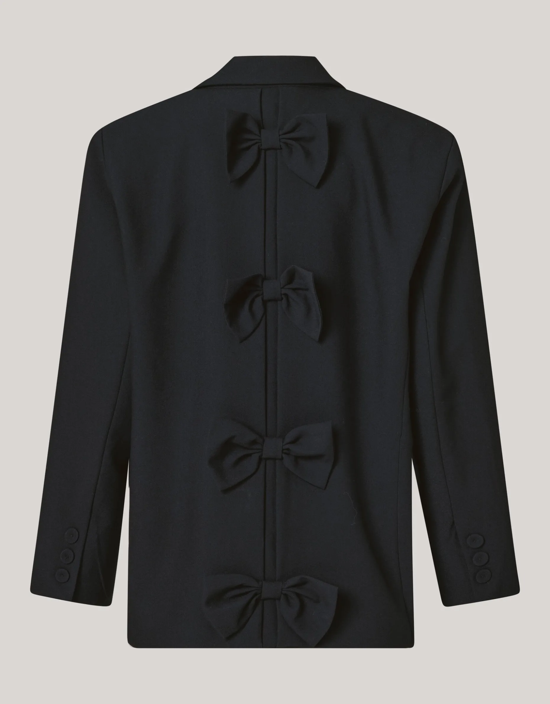 Oversized Strik Blazer Zwart