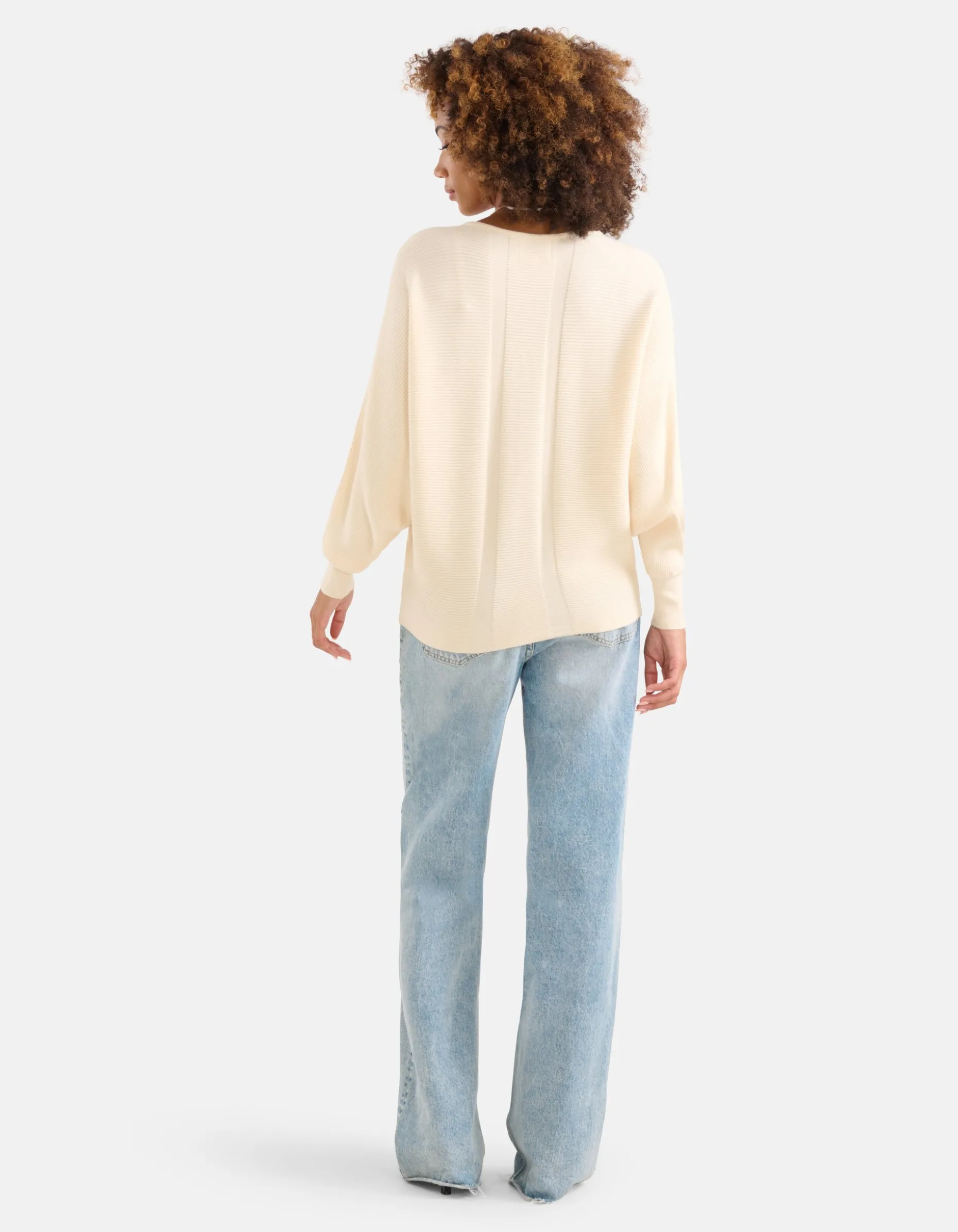 Oversized Trui Gebroken Wit