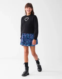 Pailletten Rok Multicolor
