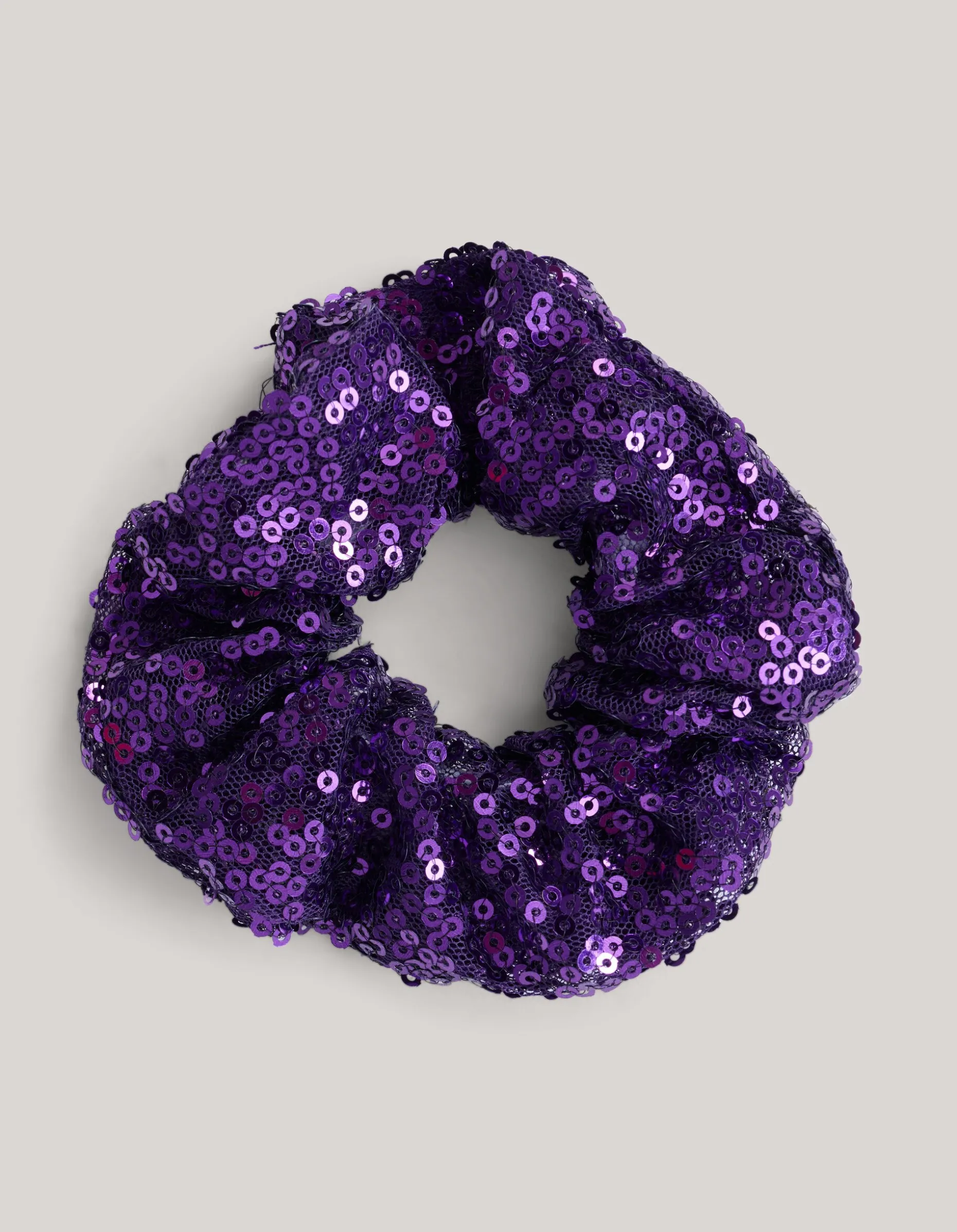 Pailletten Scrunchie Paars