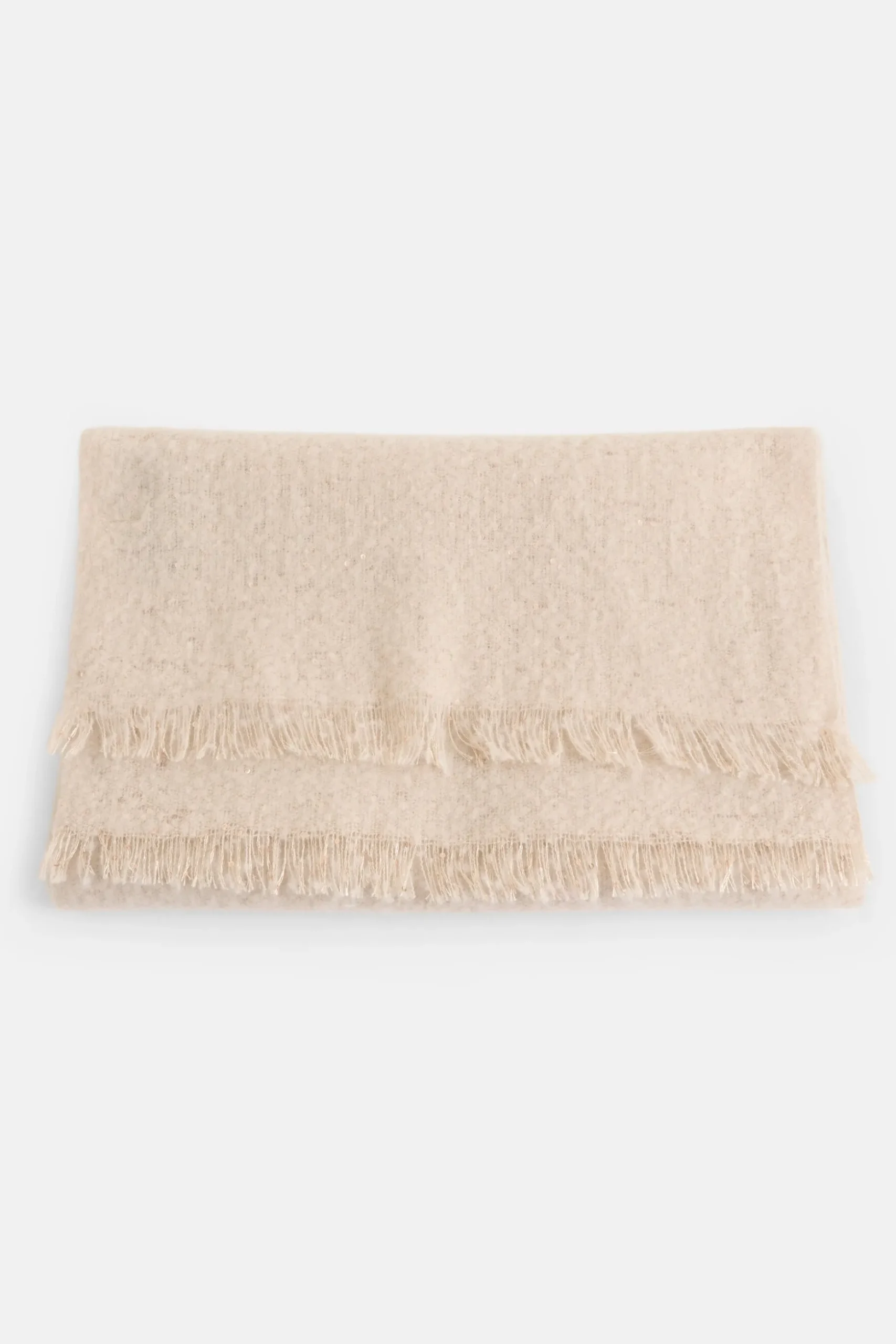Pailletten Sjaal Beige