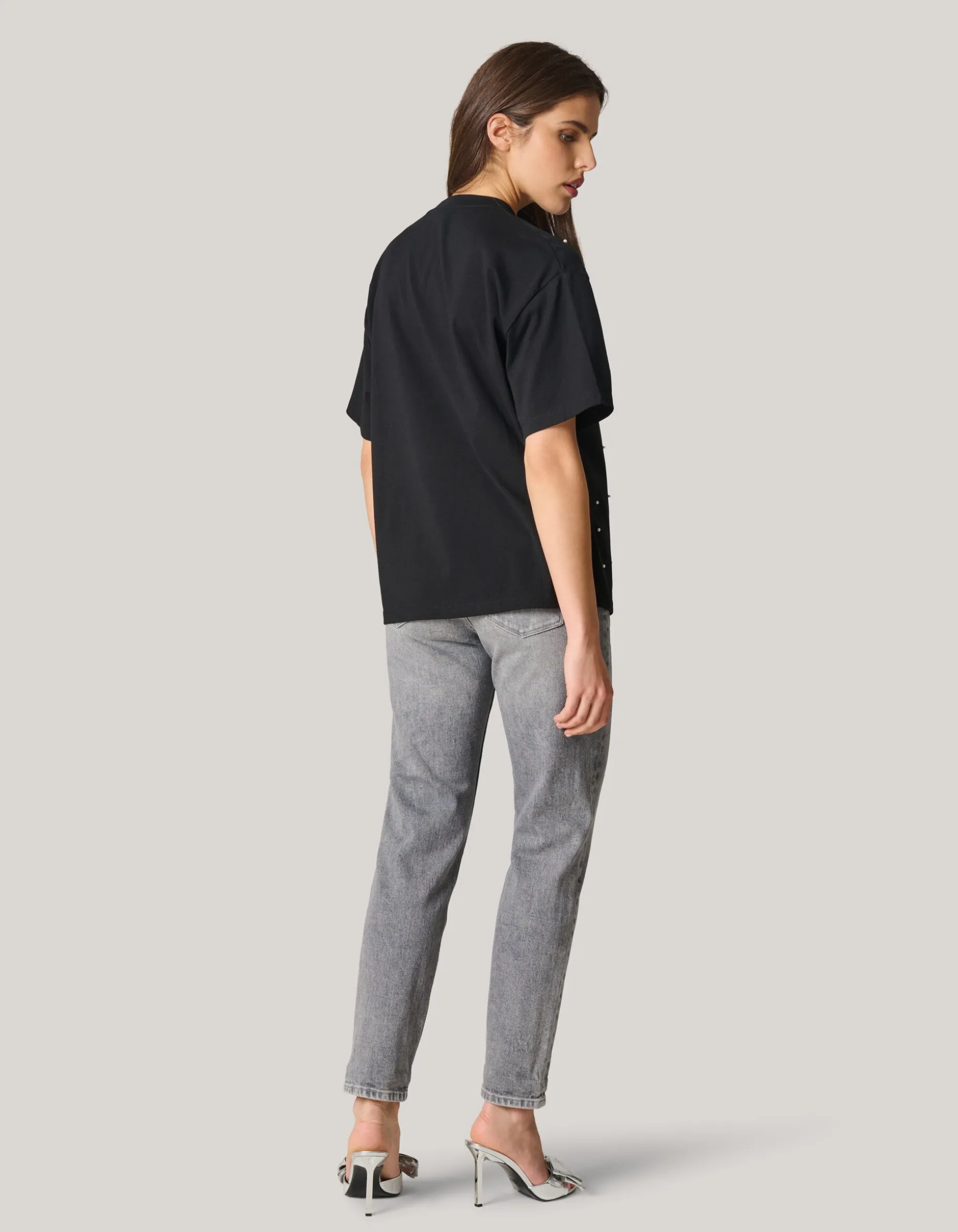 Parel T-shirt Zwart
