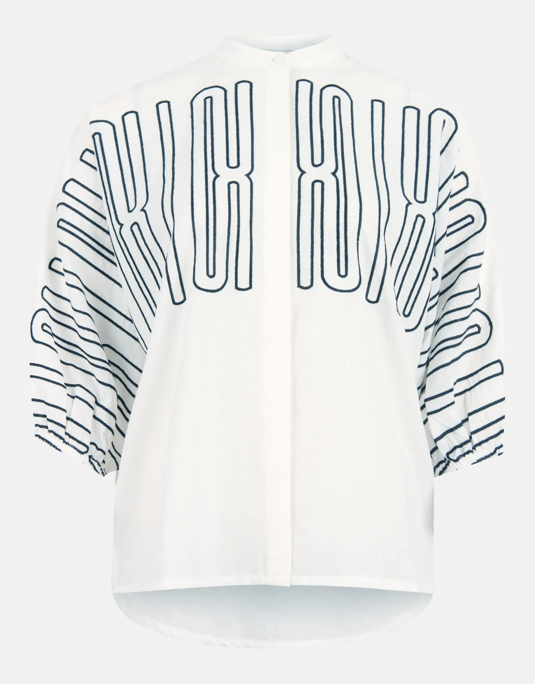 Patch Blouse Wit
