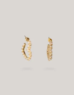 Pearl Heart Oorbellen Goud