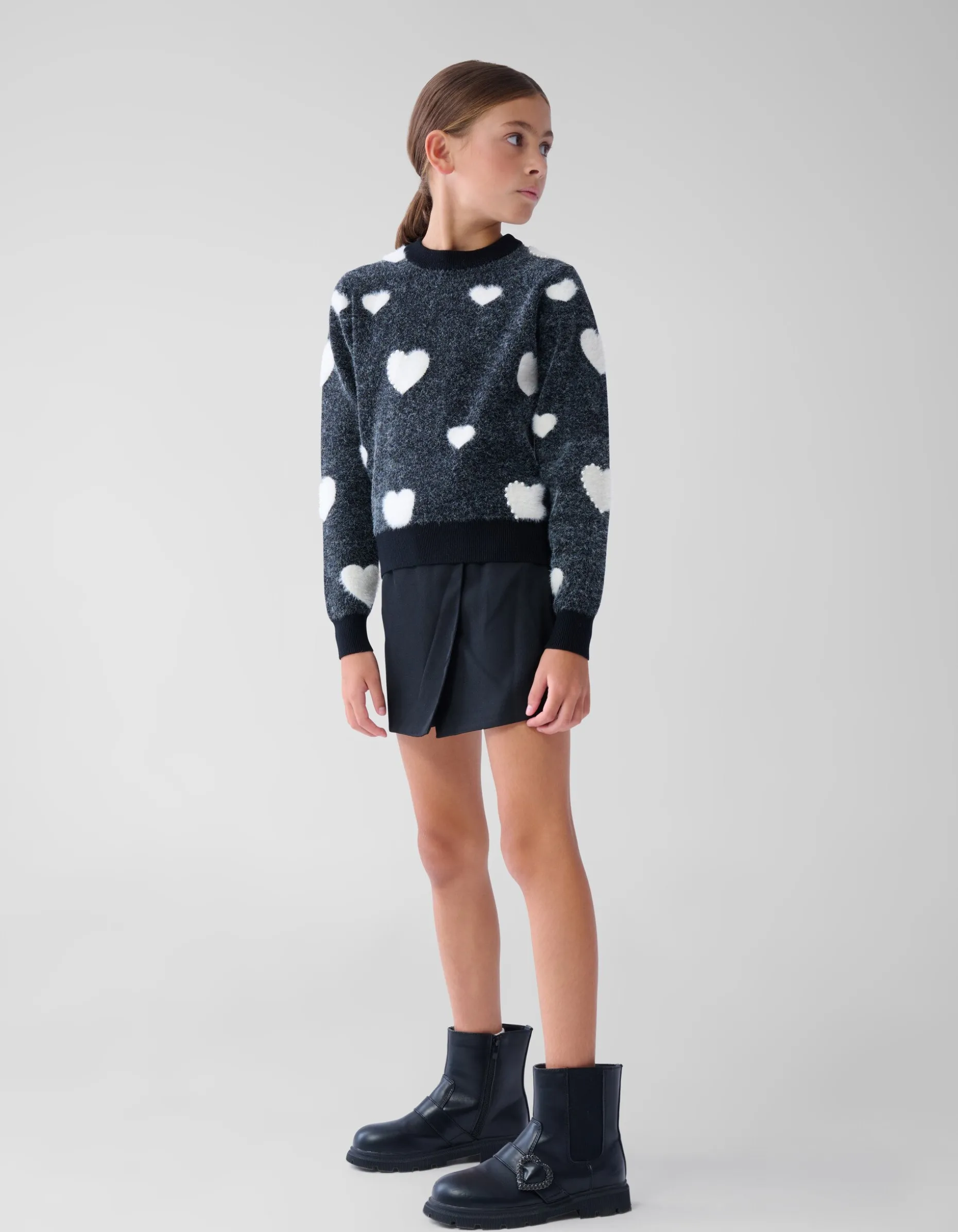 Pearl Heart Trui Zwart