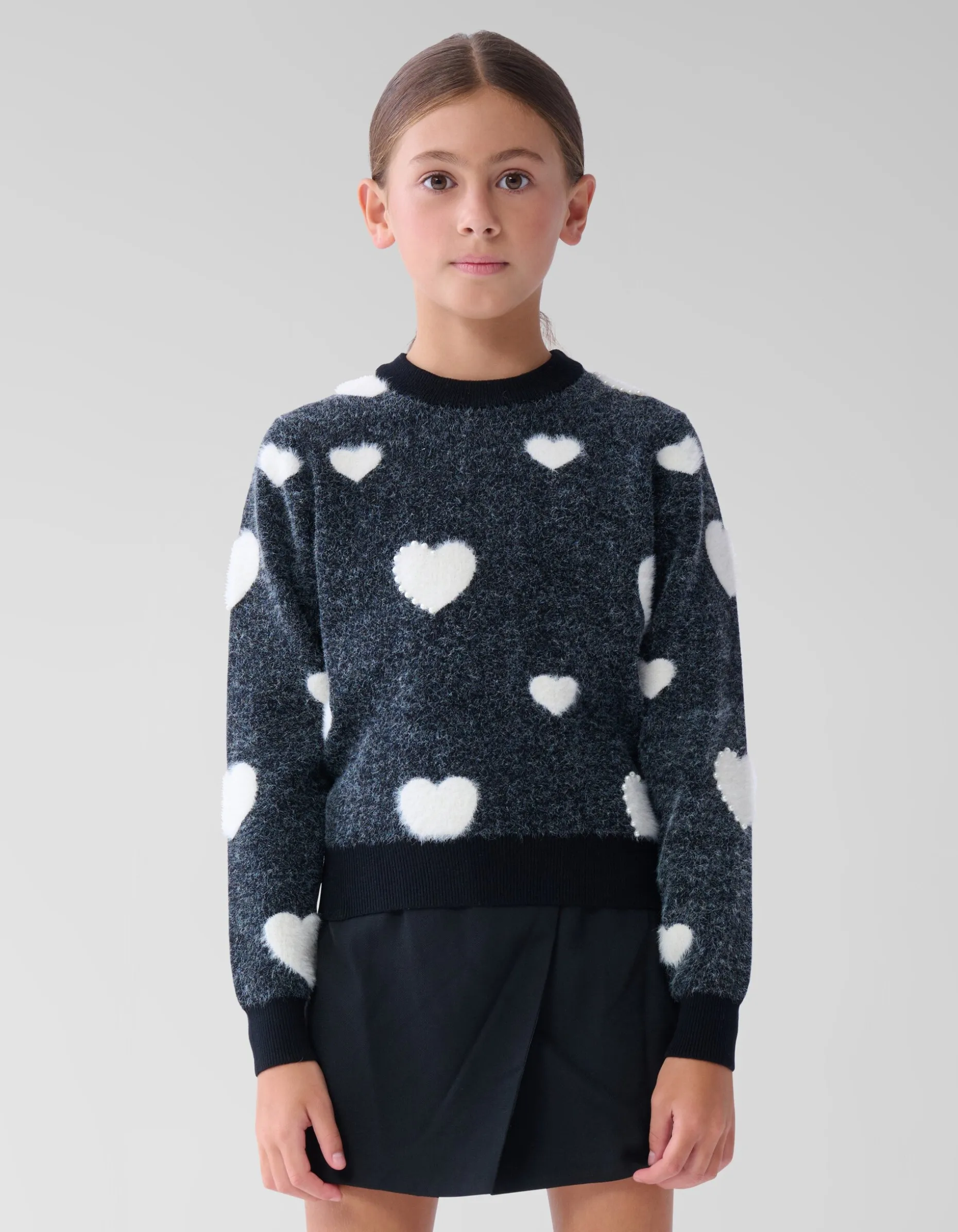 Pearl Heart Trui Zwart