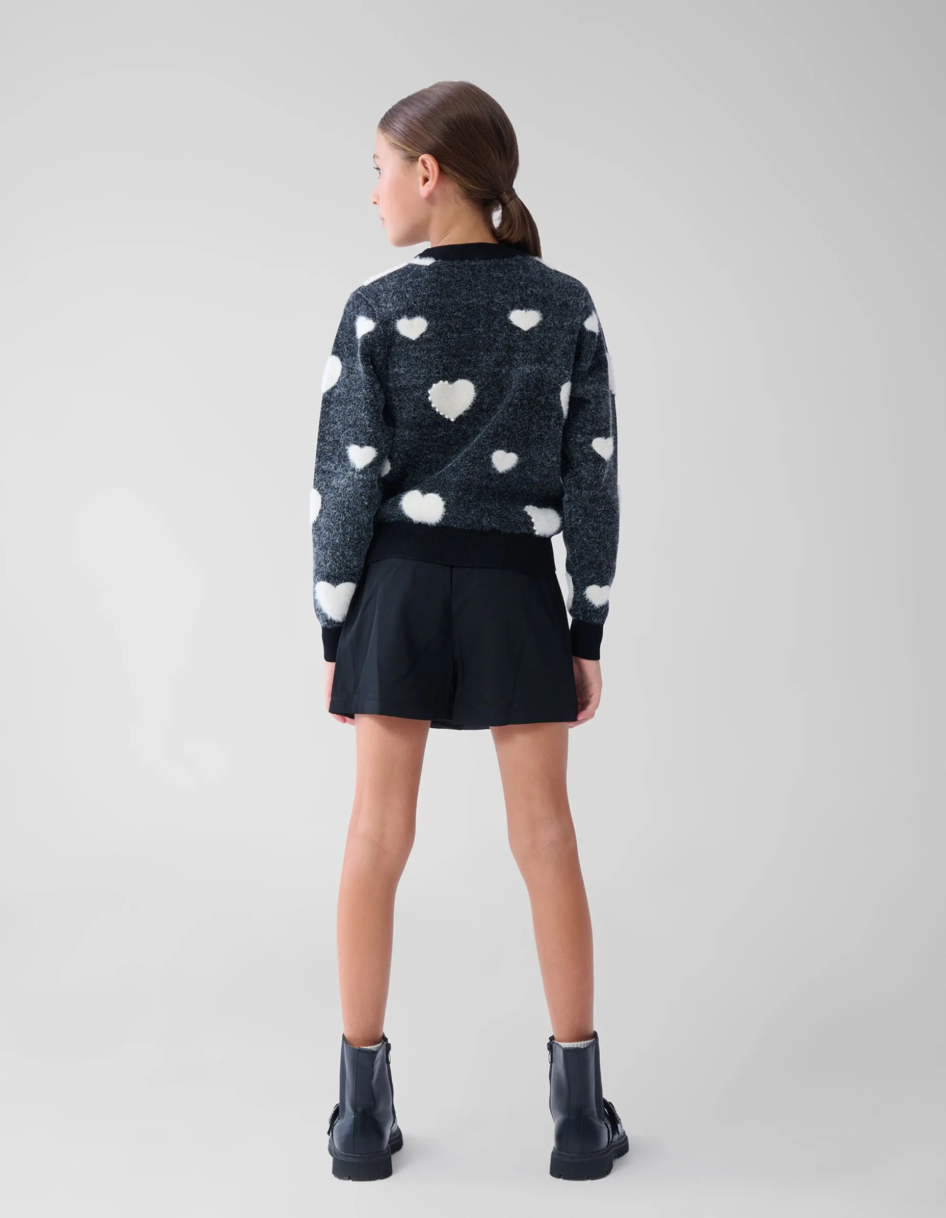 Pearl Heart Trui Zwart