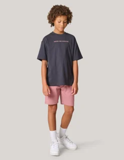 Pique Cargo Short Donkerroze