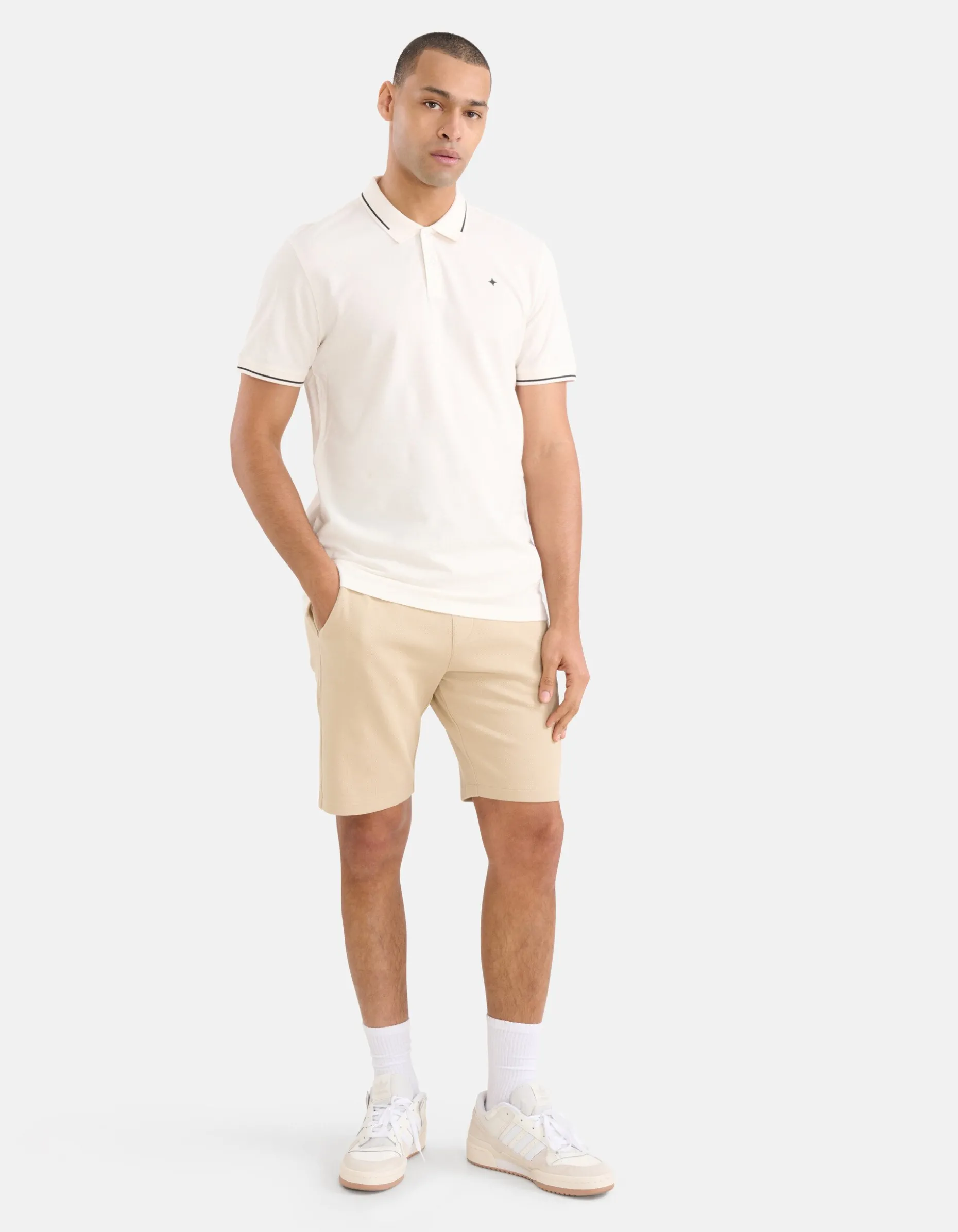 Pique Polo Wit