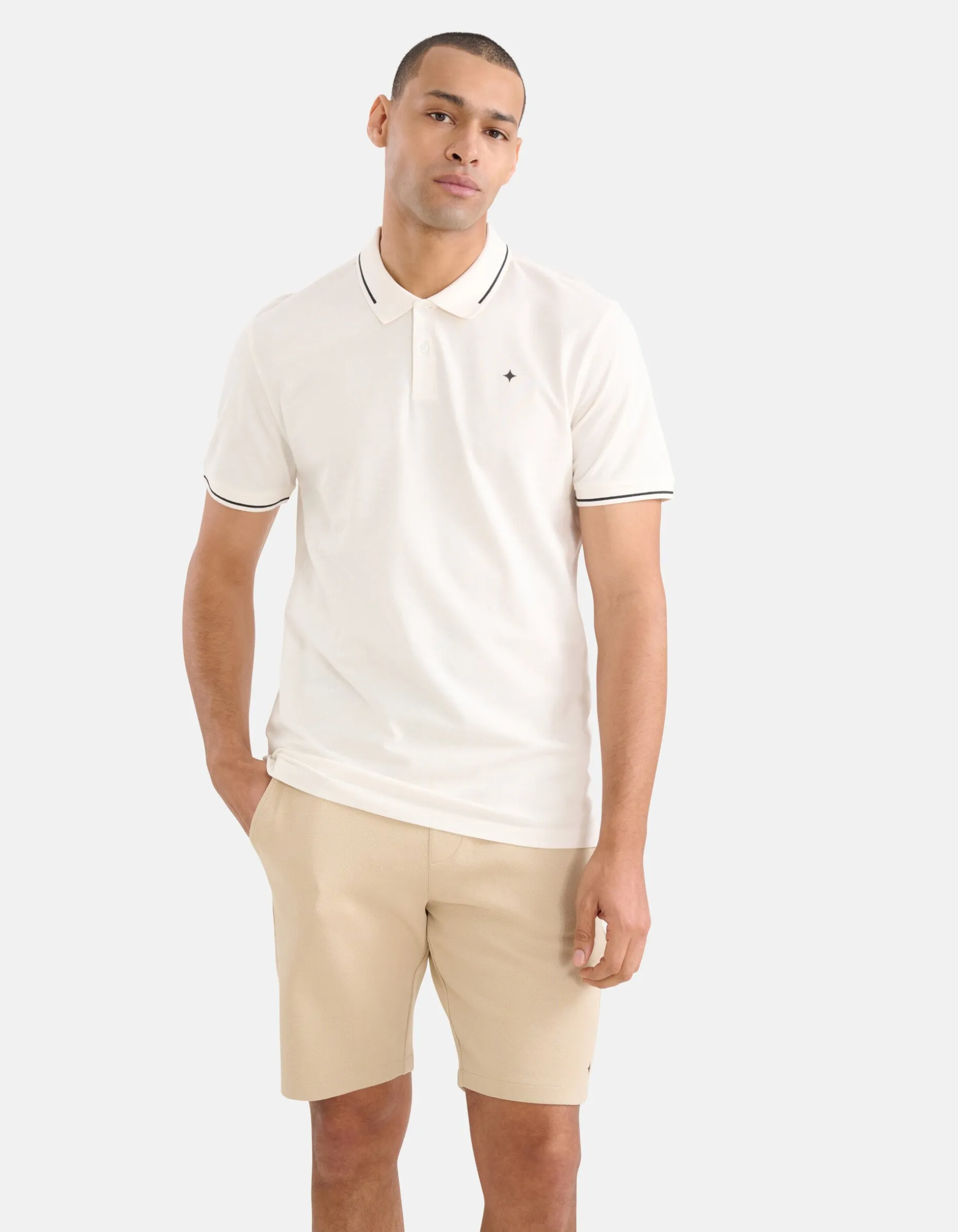 Pique Polo Wit