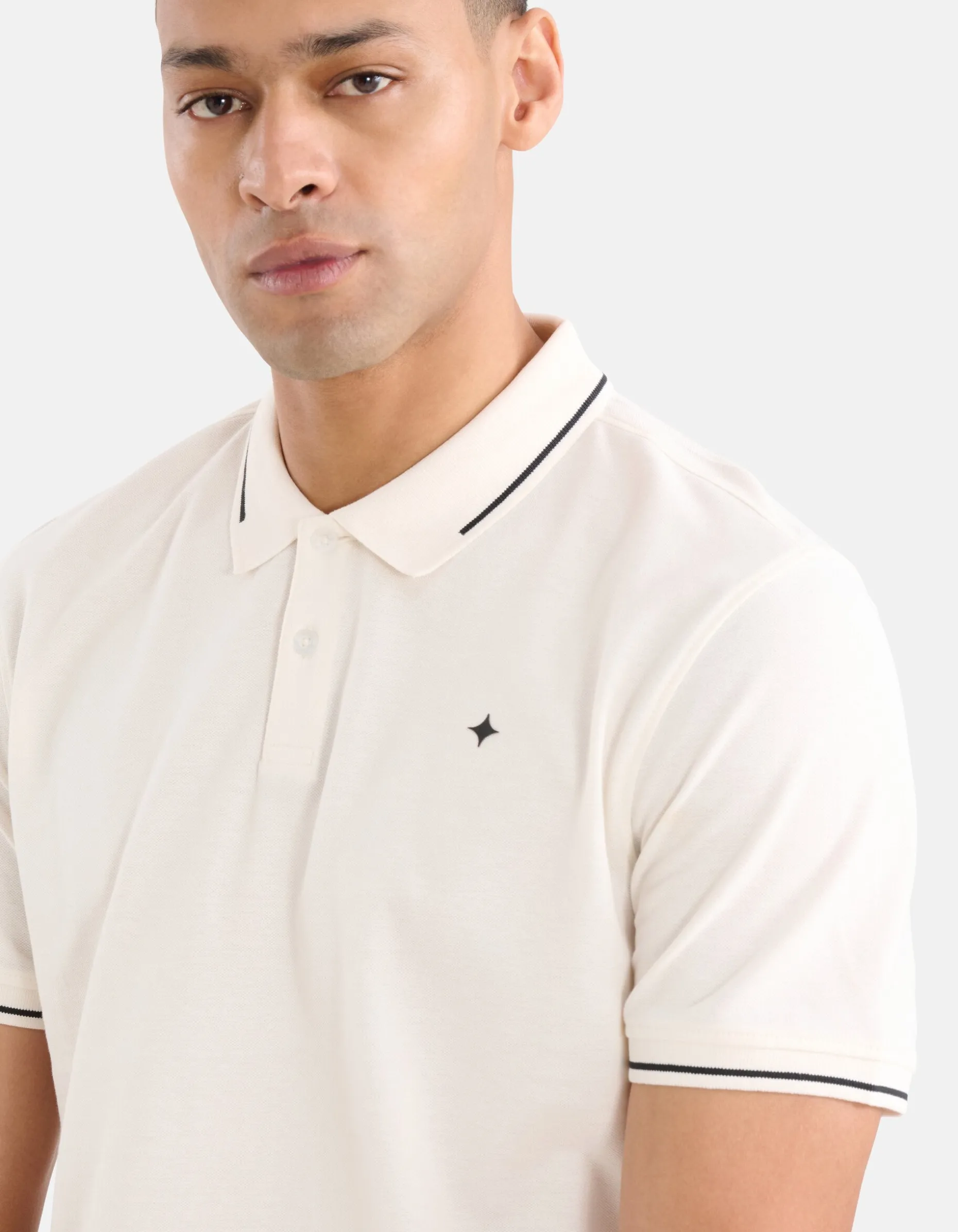 Pique Polo Wit