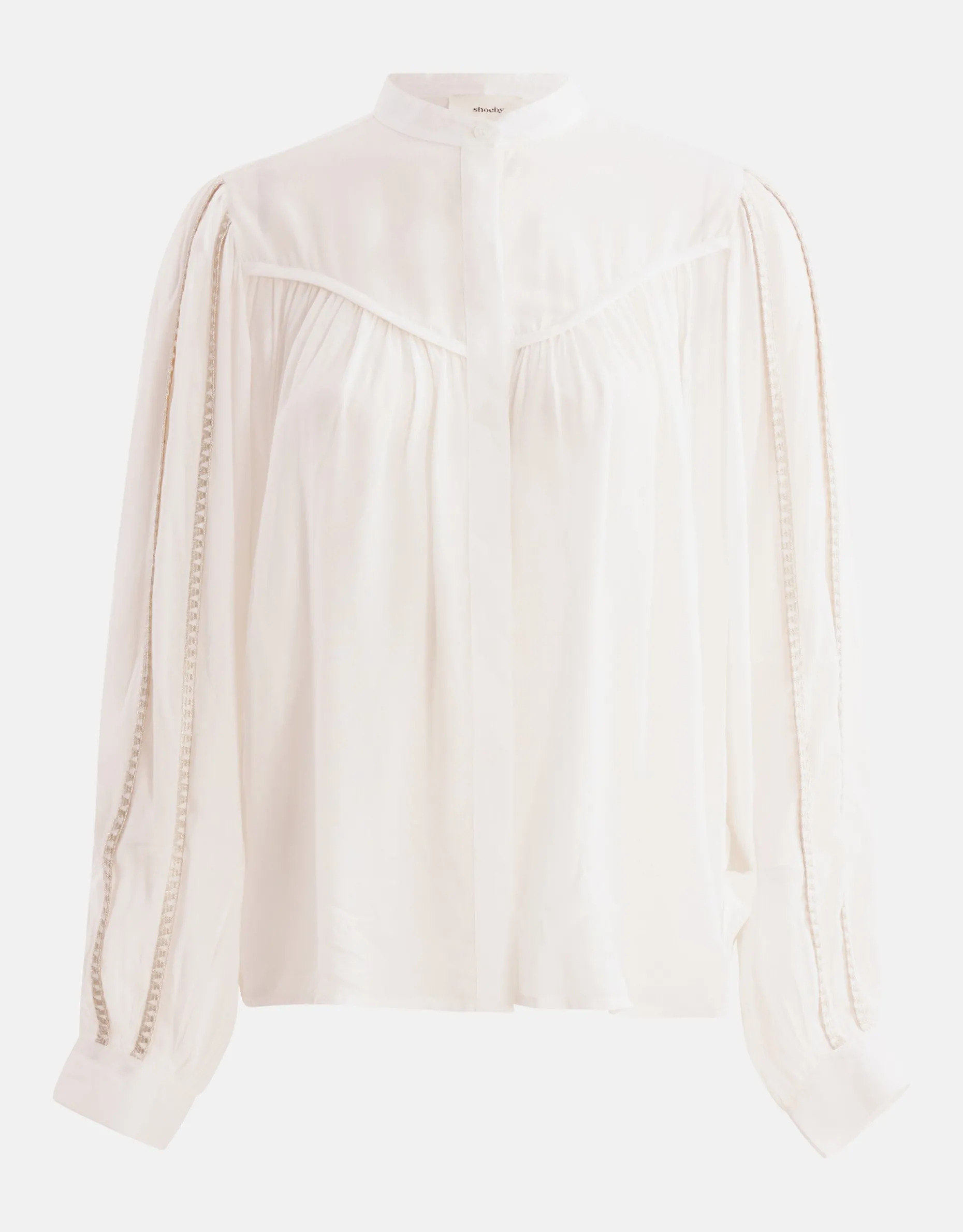 Pleated Blouse Gebroken Wit By Mieke