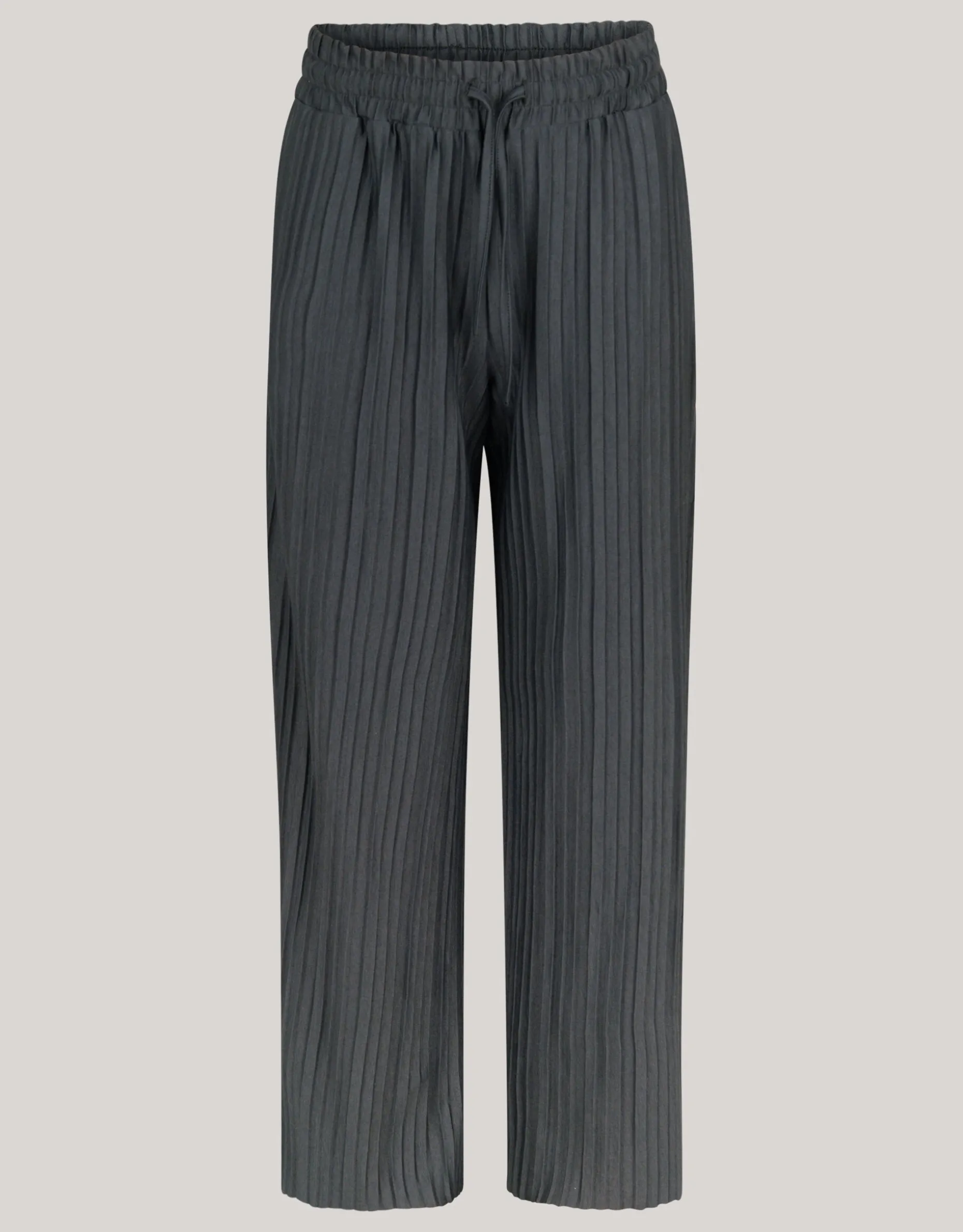 Plissé Broek Donkergrijs