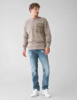 Pocket Sweater Lichtbruin