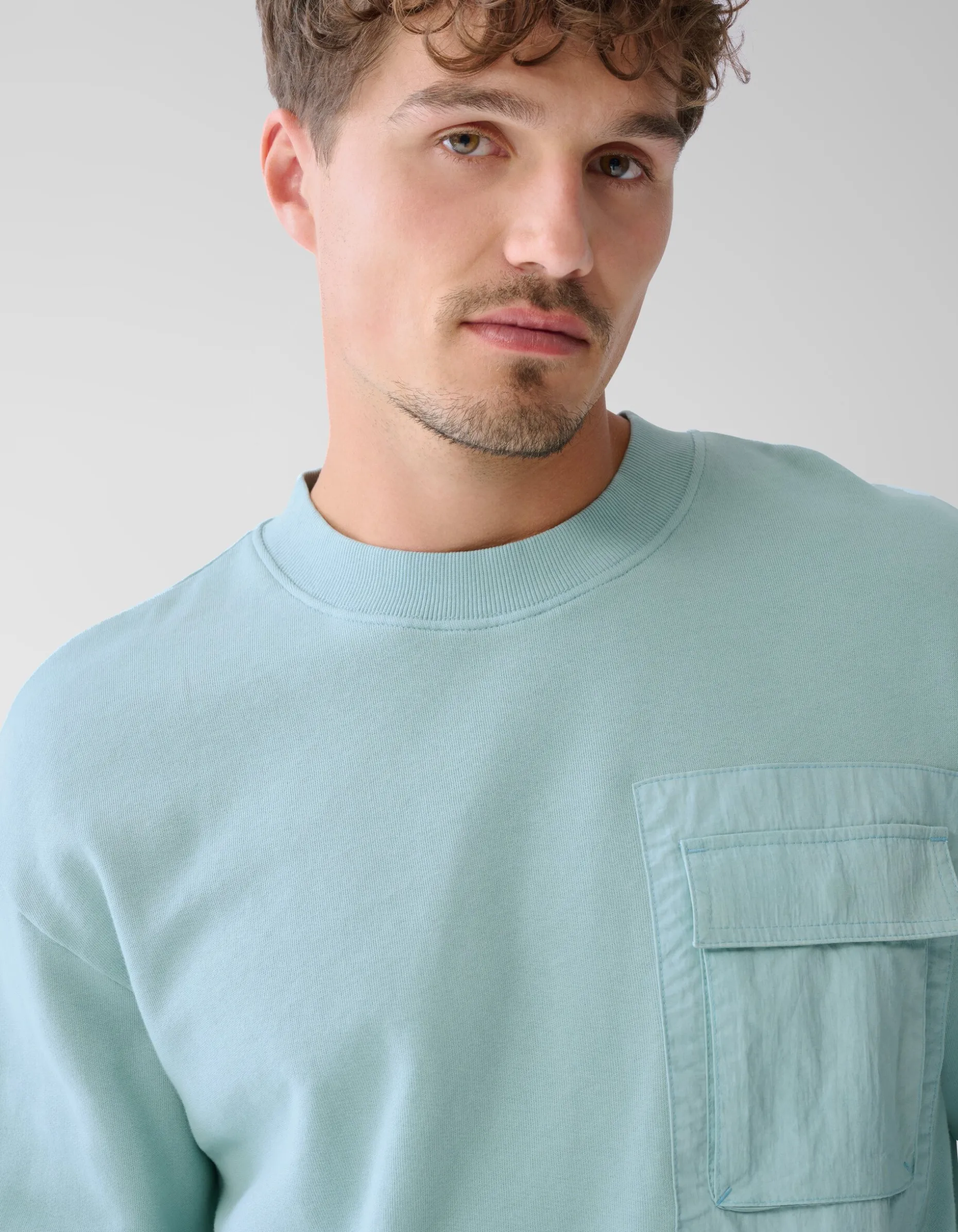 Pocket Sweater Lichtgroen