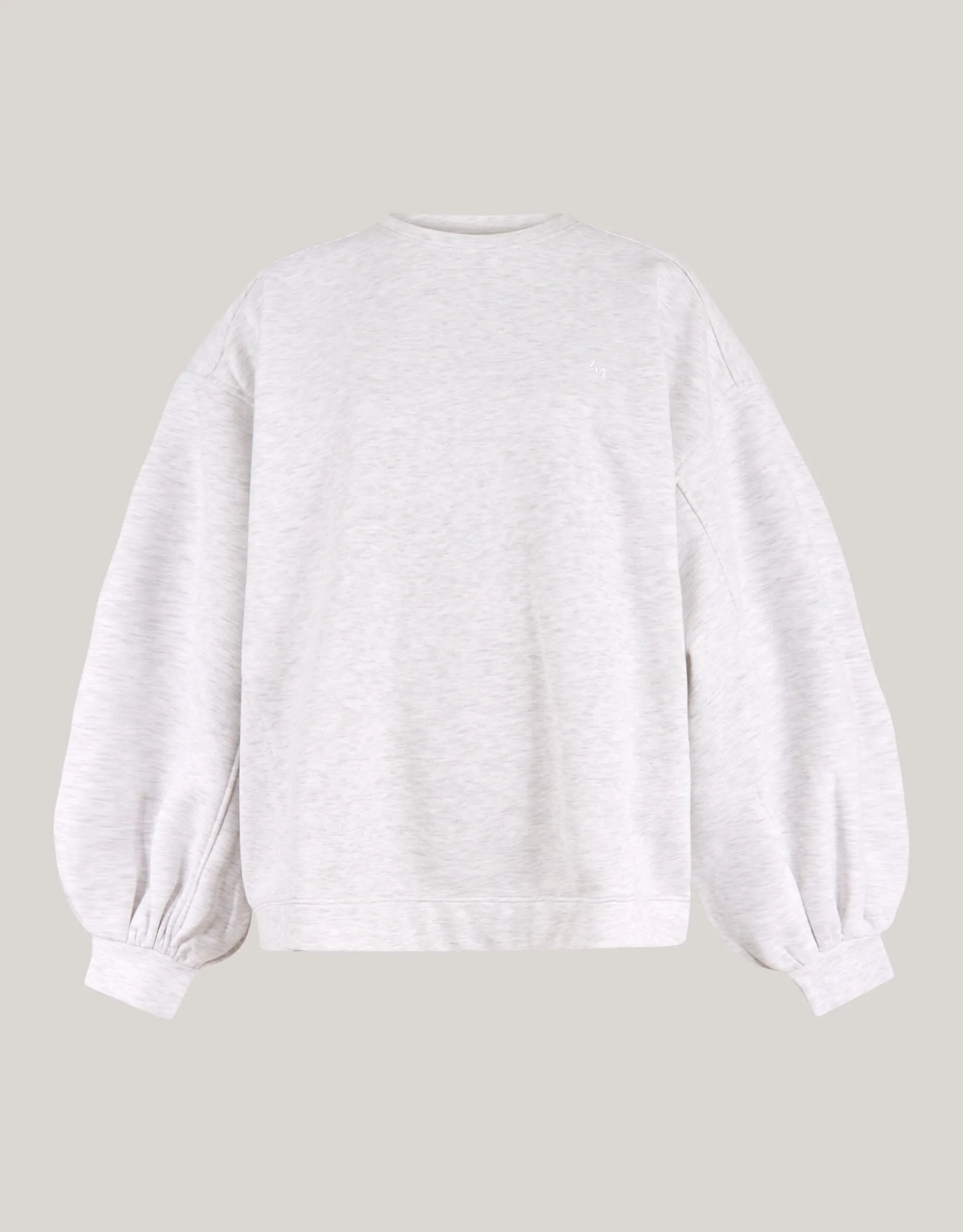 Poff Sleeve Sweater Grijs By Lonneke