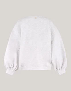 Poff Sleeve Sweater Grijs By Lonneke