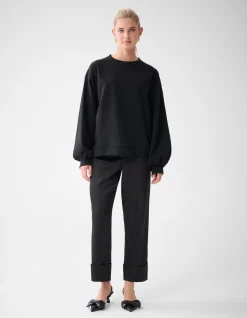 Poff Sleeve Sweater Zwart By Lonneke