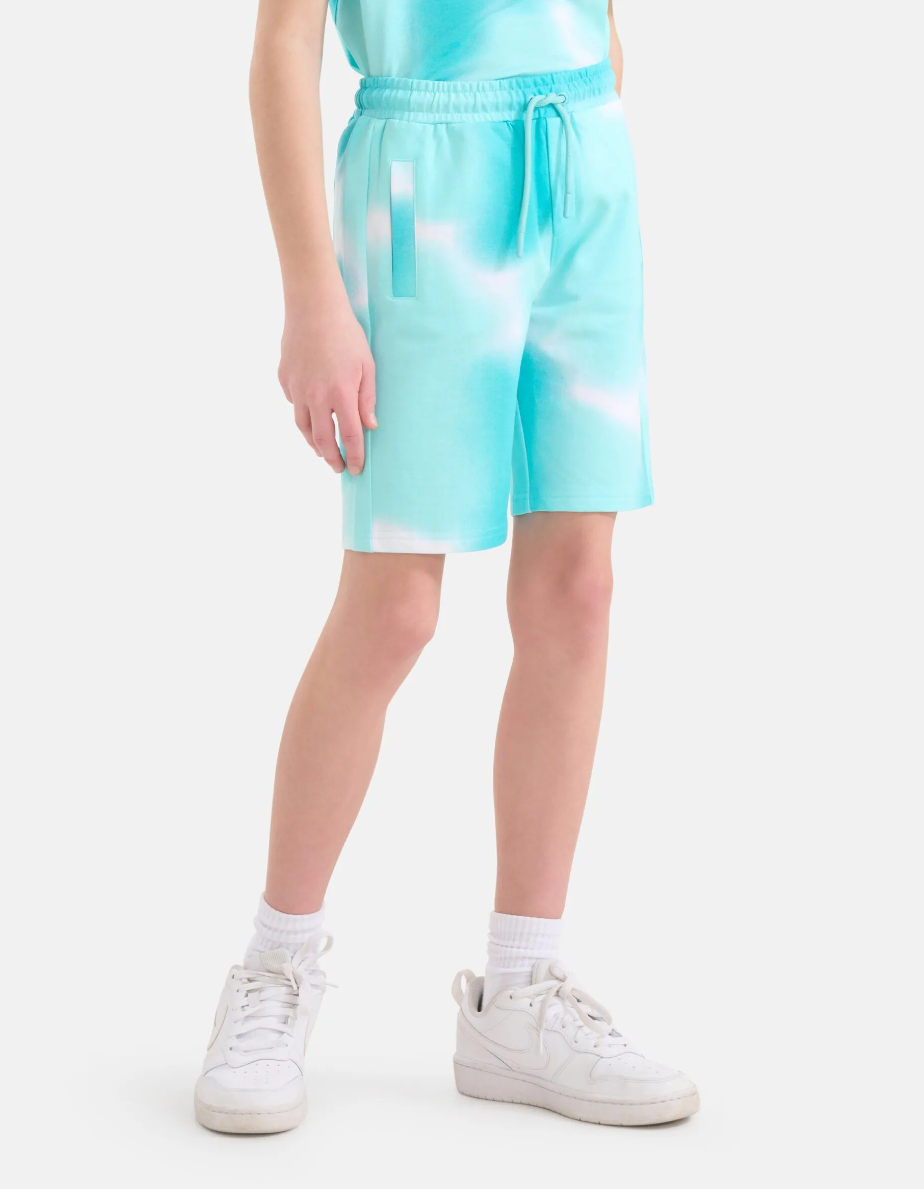 Print Short Blauw