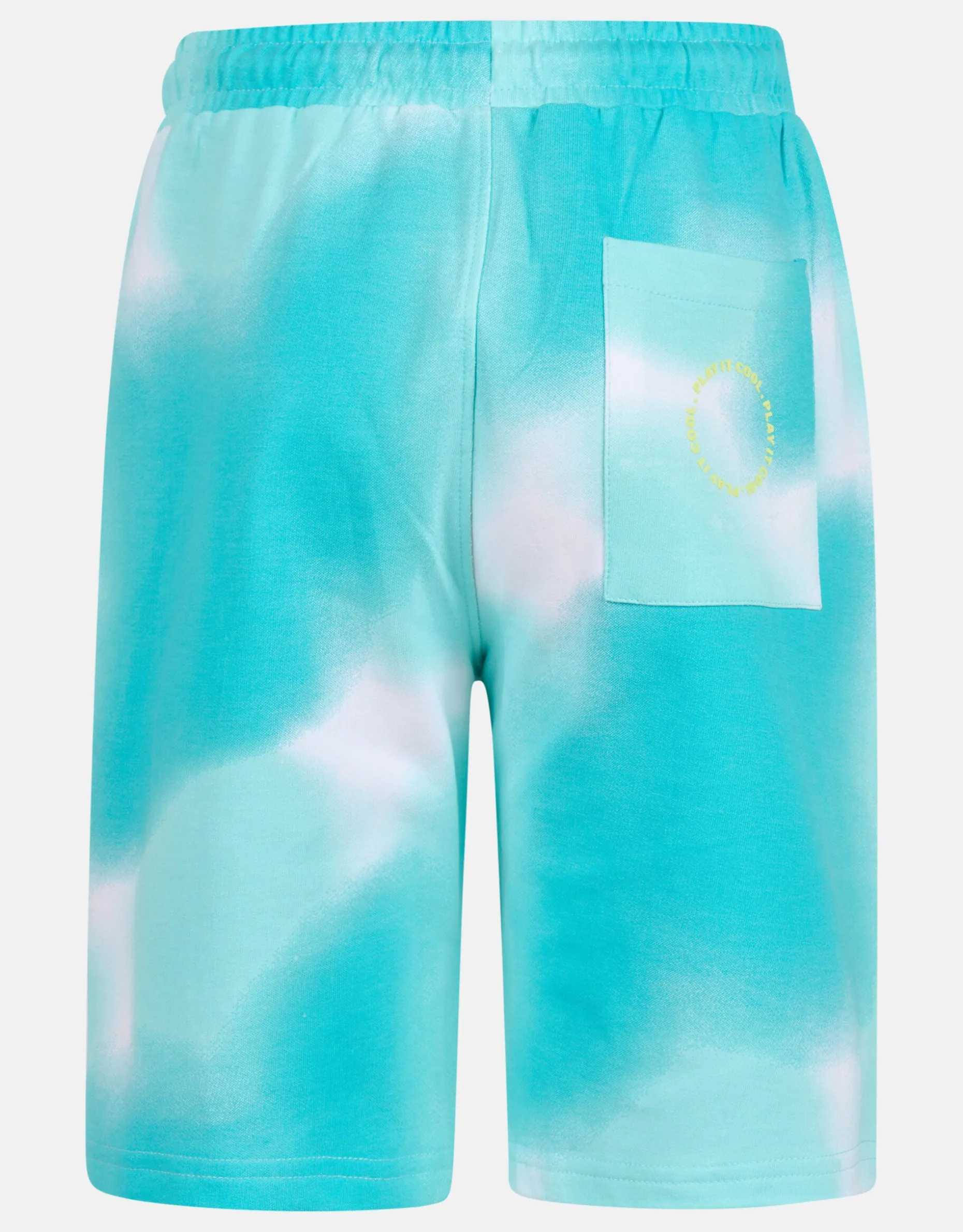 Print Short Blauw