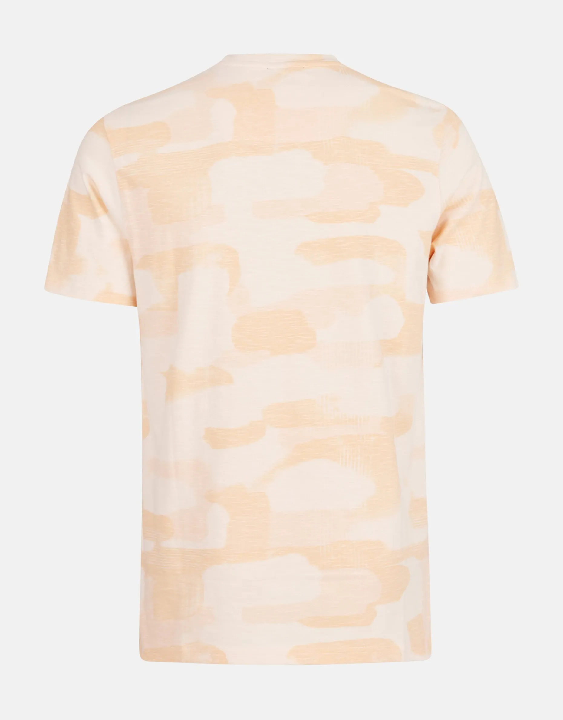 Printed Camo T-shirt Oranje